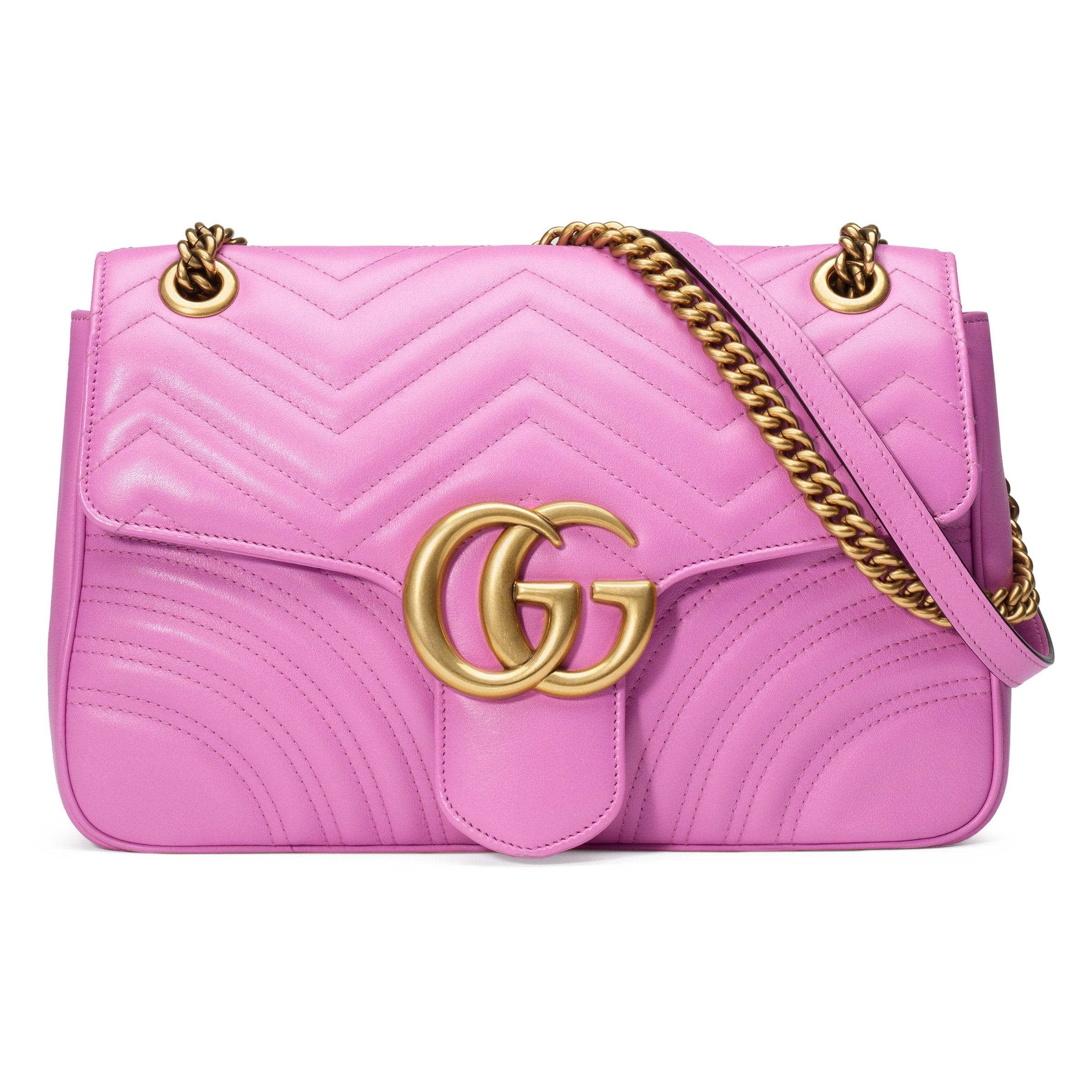 Gucci 2016 Re-edition GG Marmont Bag in Pink | Lyst