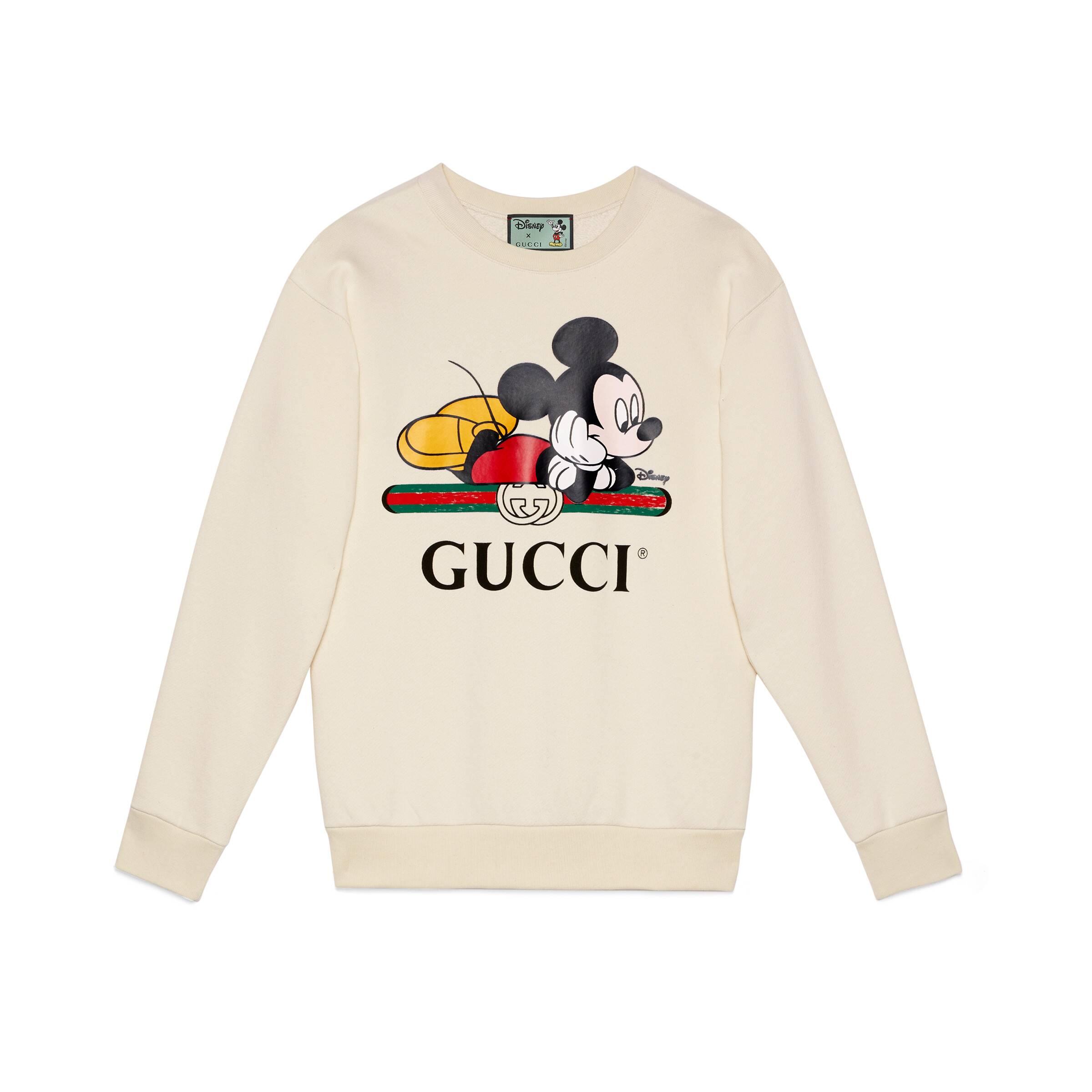 Gucci Cotton Disney X Oversize Sweatshirt in White - Lyst