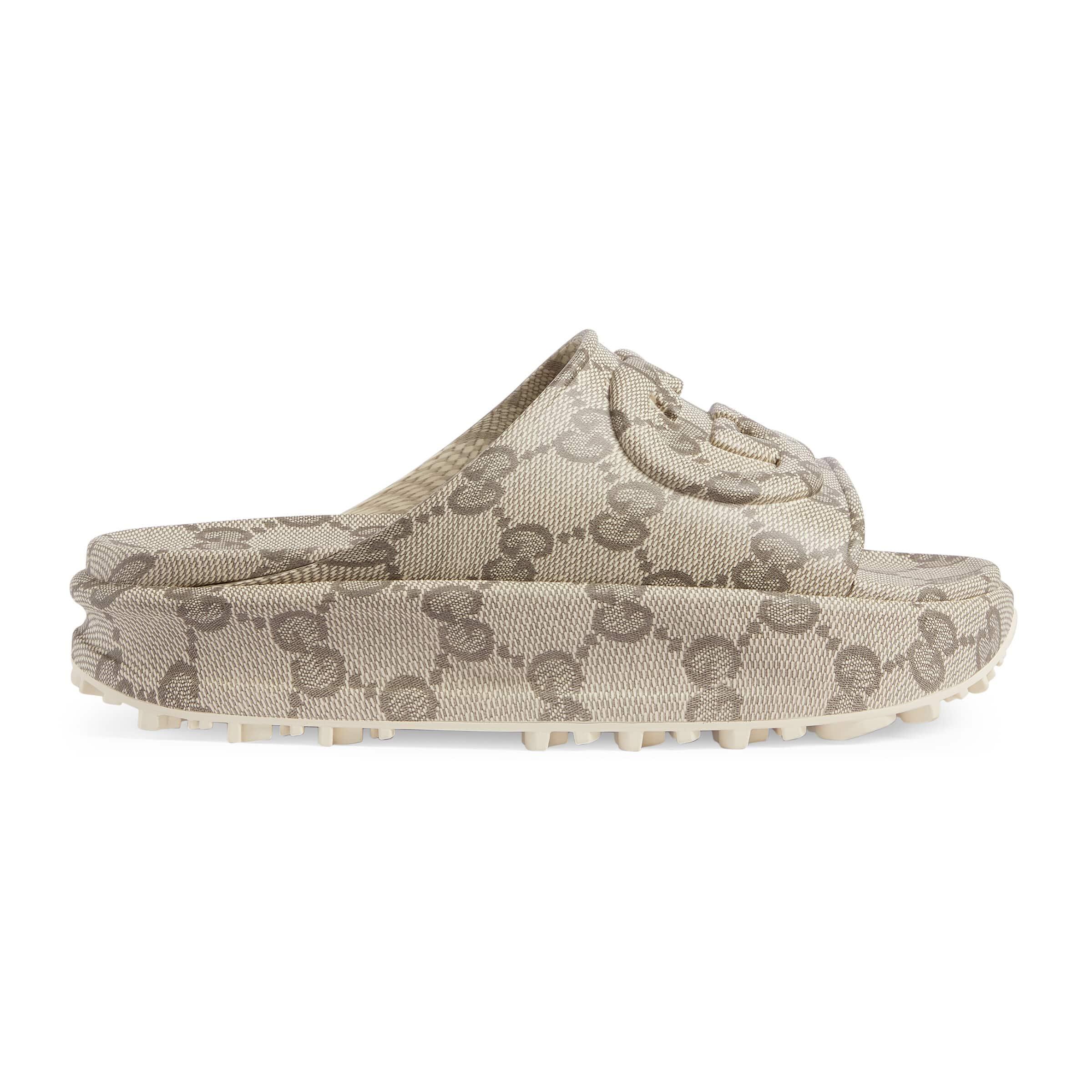 Gucci Miami Logo Slides for Men Lyst