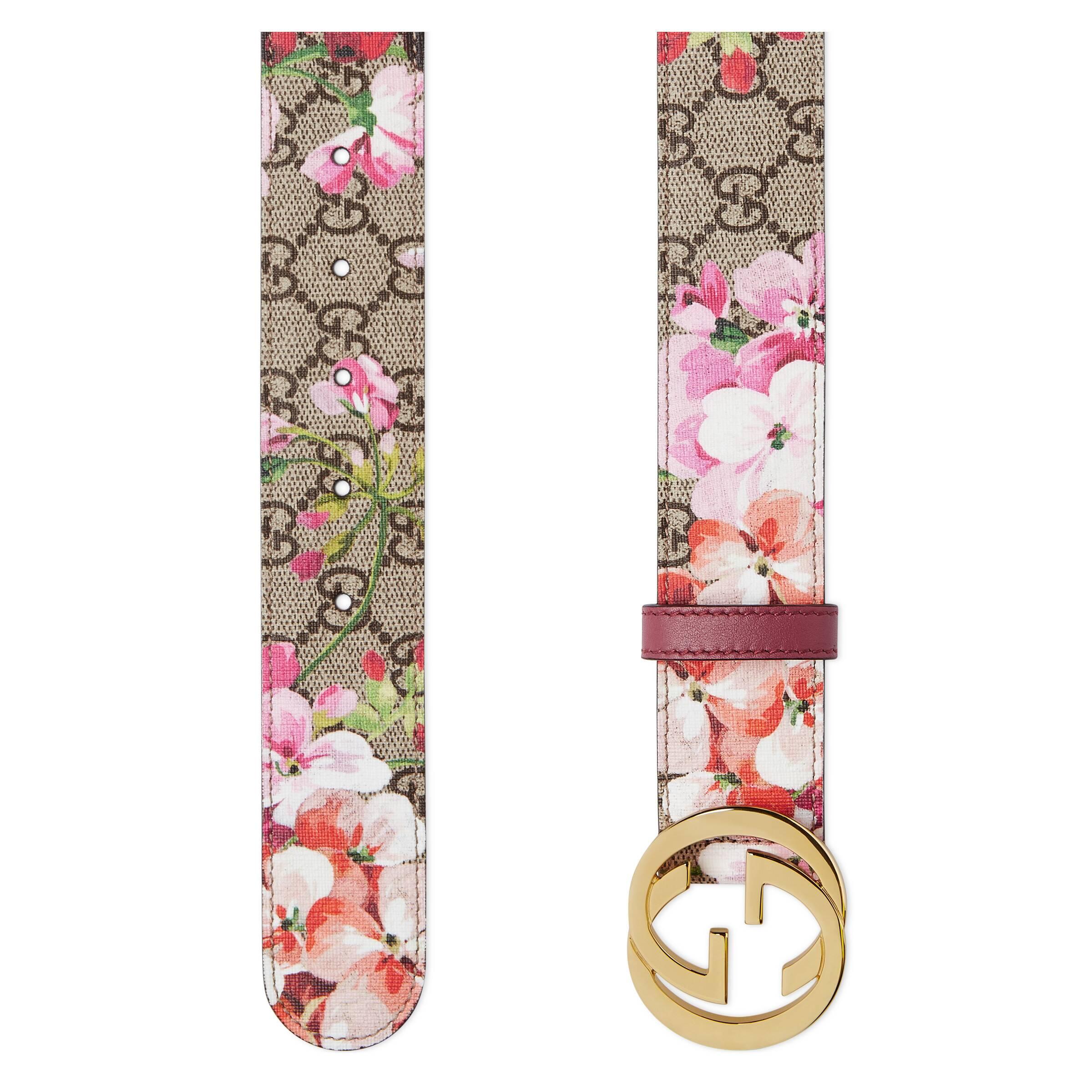 blossom gucci belt