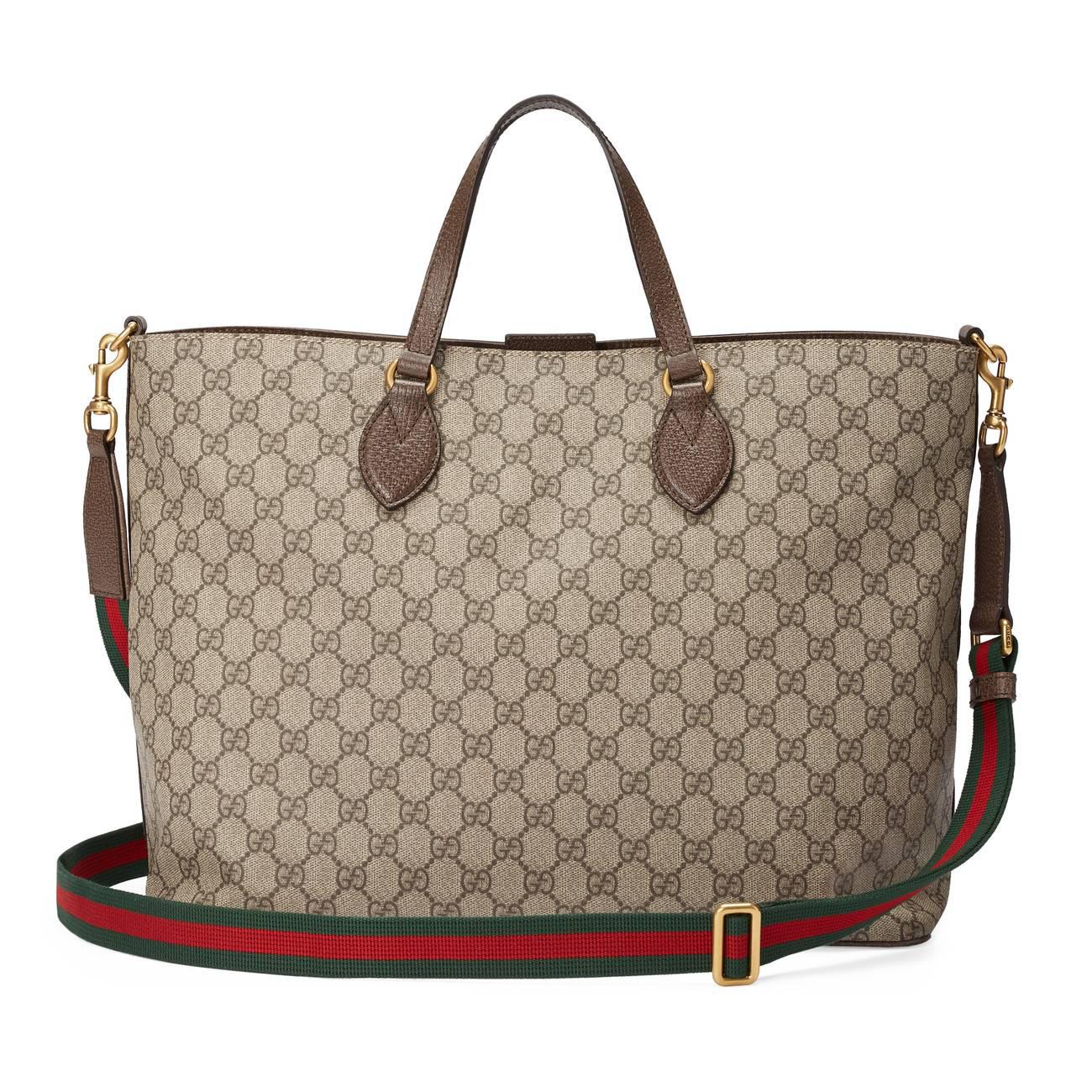 Gucci Leather Courrier Soft GG Supreme 