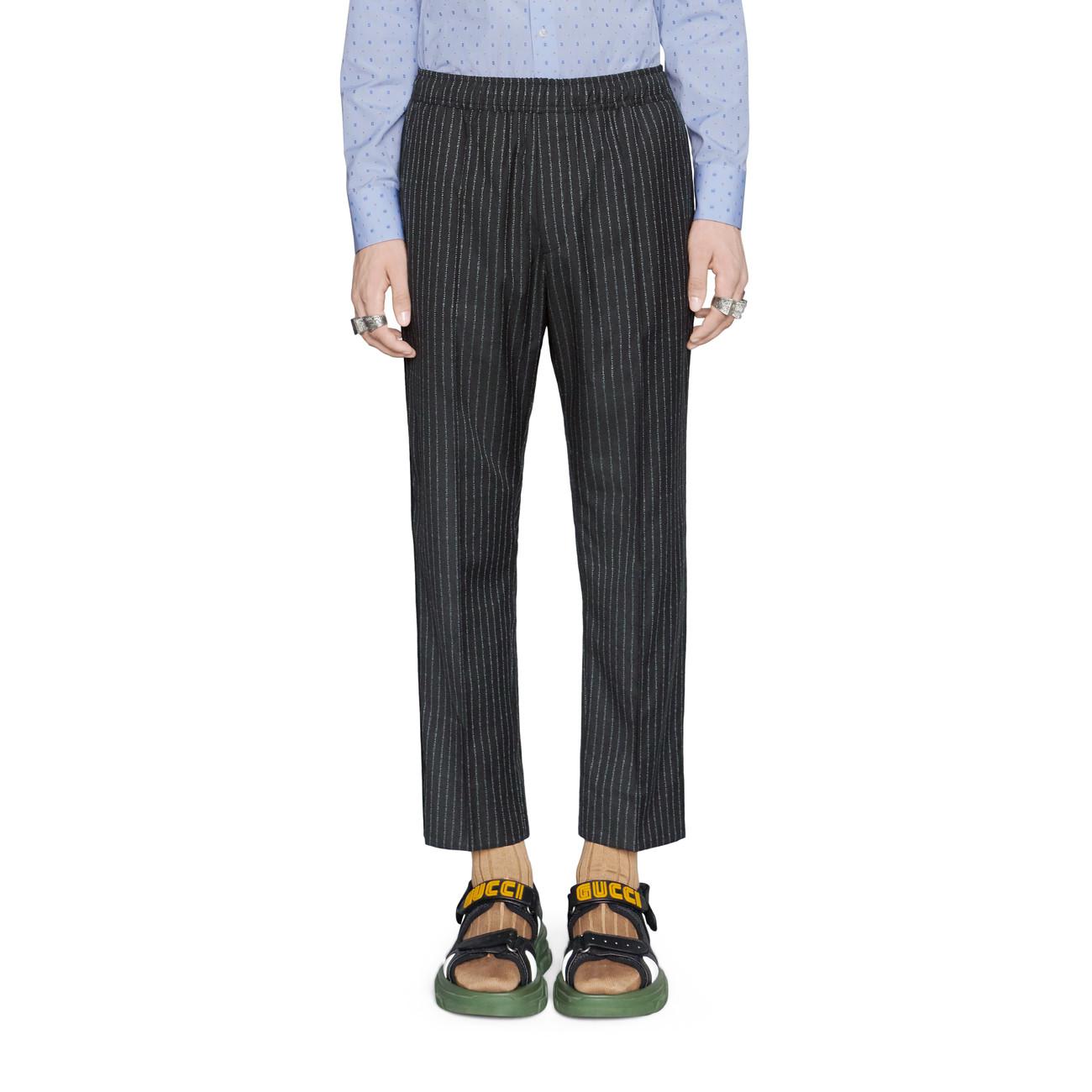 gucci pinstripe pants