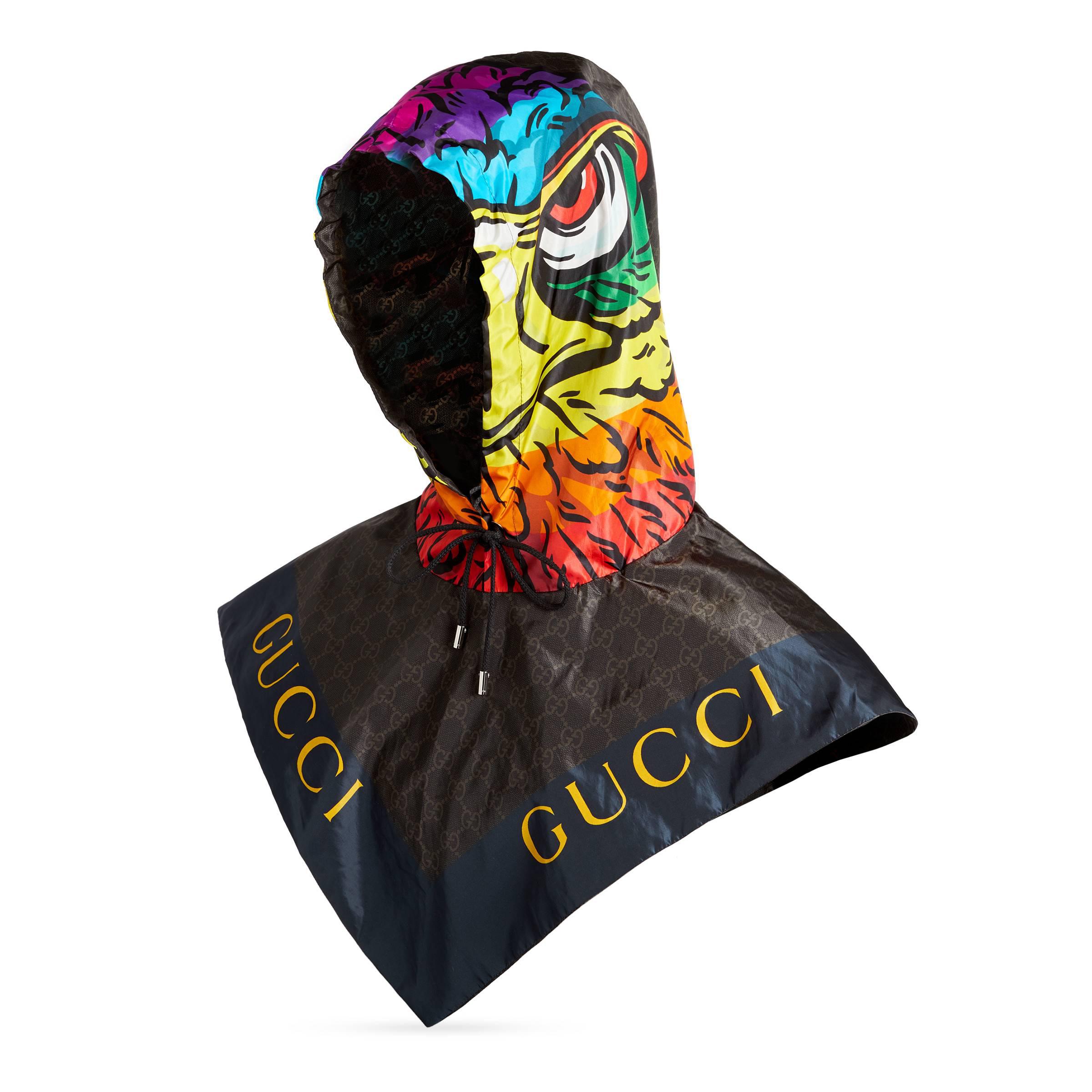 Capuche en nylon à imprimé aigle Gucci pour homme en coloris Noir | Lyst