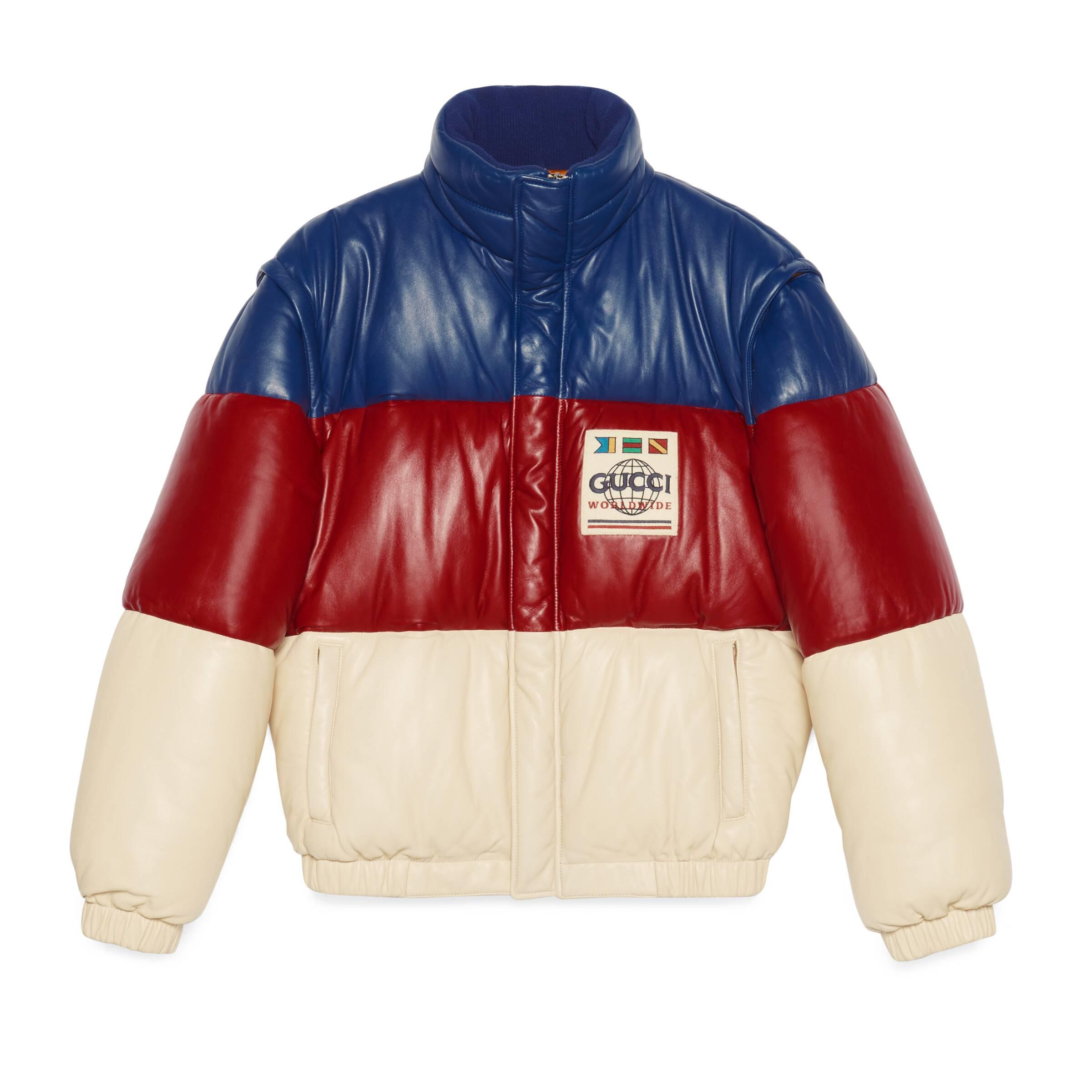 gucci blue and red jacket