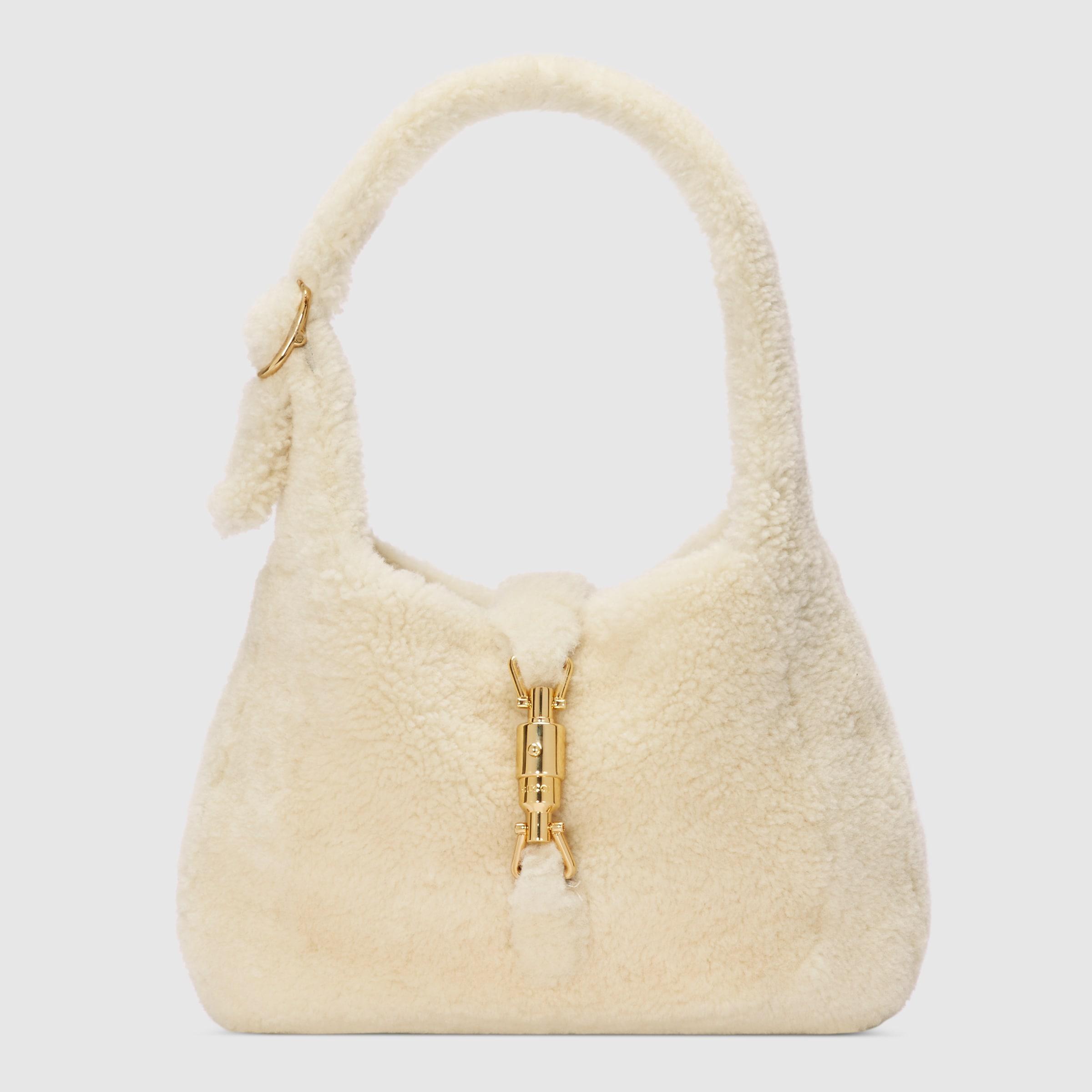 Gucci Jackie 1961 Small Leather Shoulder Bag in White - Gucci