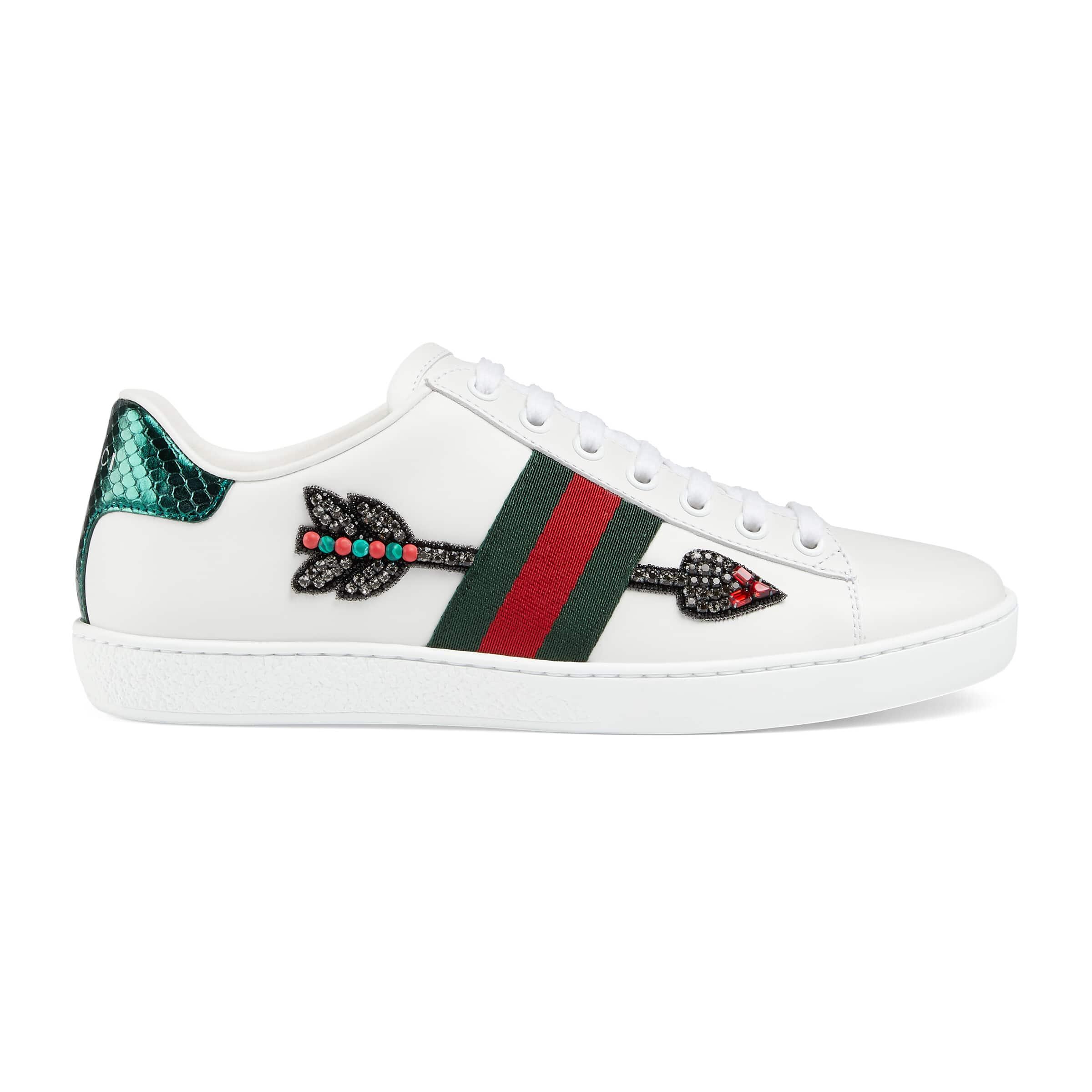 Gucci Ace Arow-embroidered | Lyst