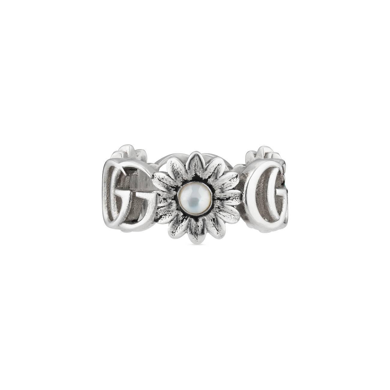 double g flower ring