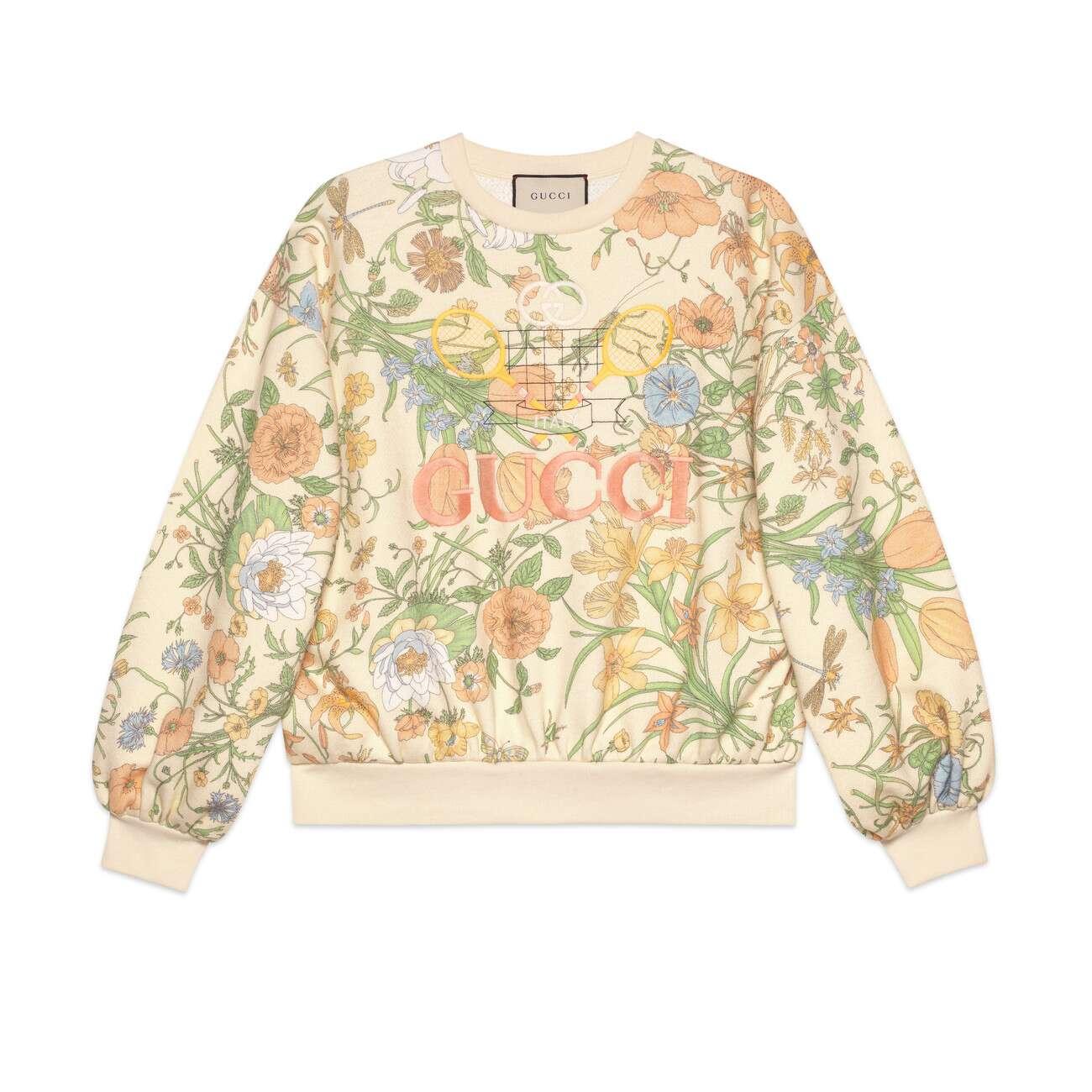 gucci flower hoodie