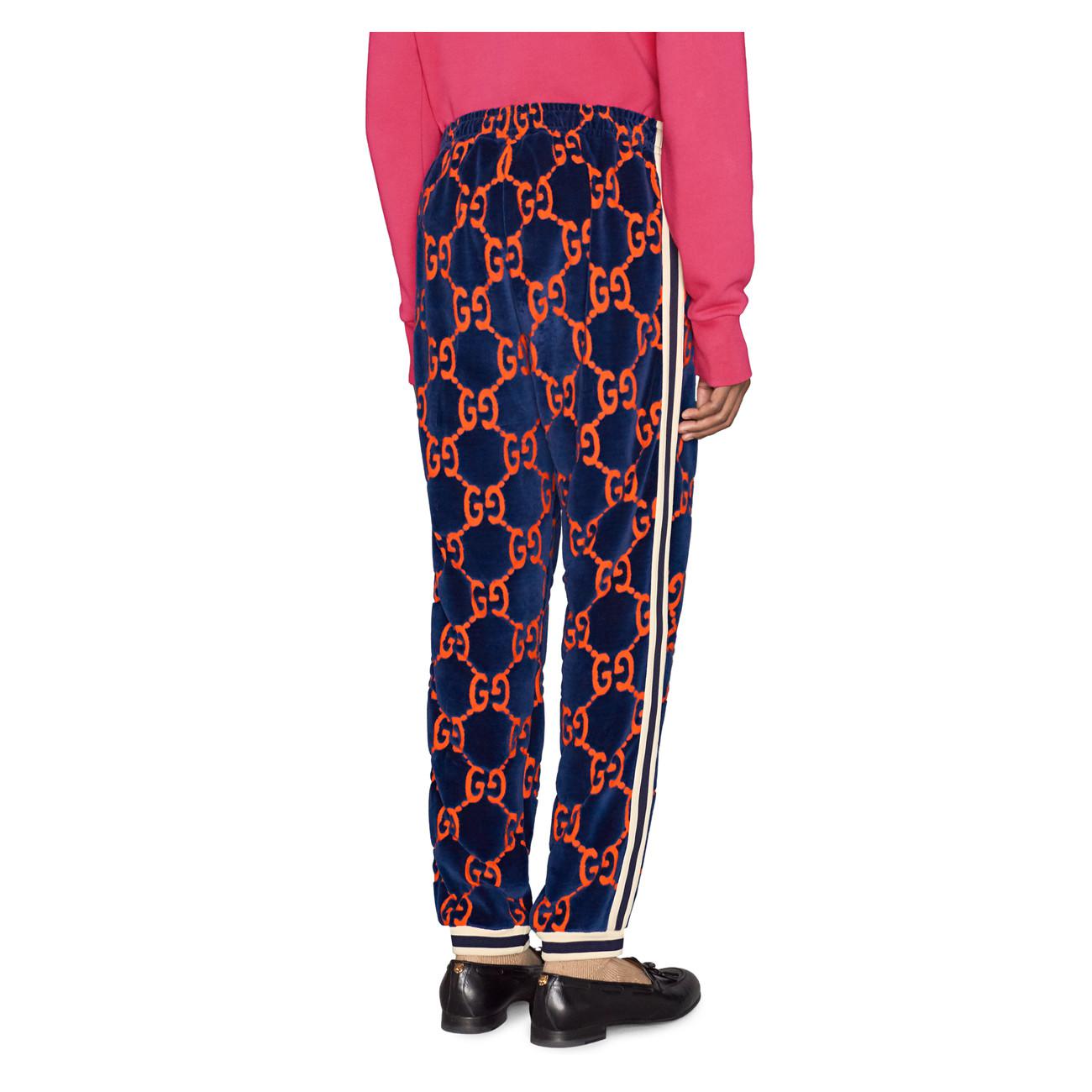 Gucci GG Chenille jogging Pant in Blue for Men - Lyst