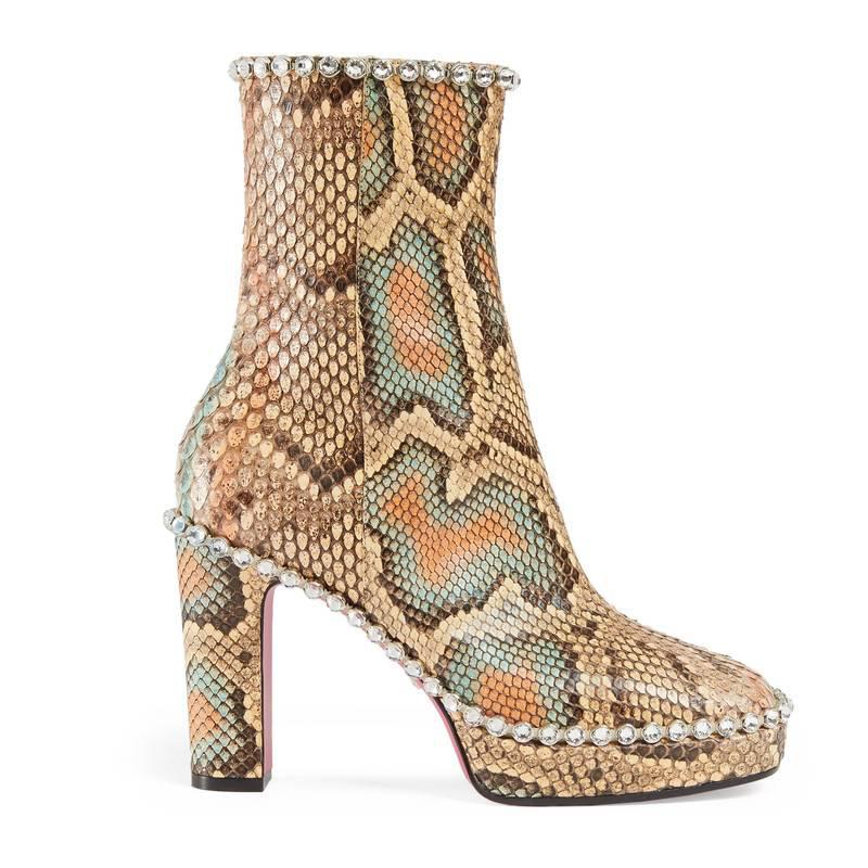 gucci snakeskin boots