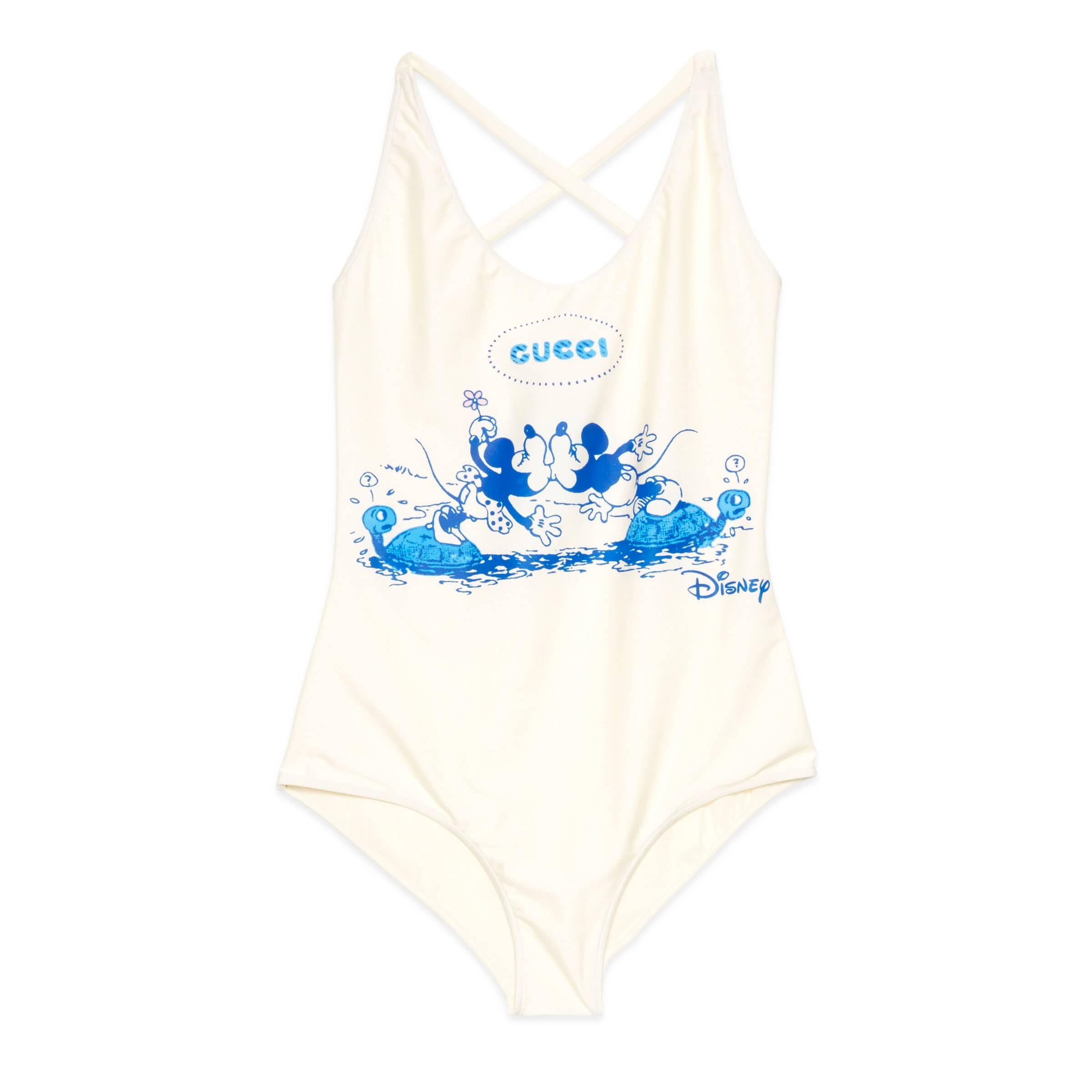 Gucci Disney X Swimsuit in White | Lyst