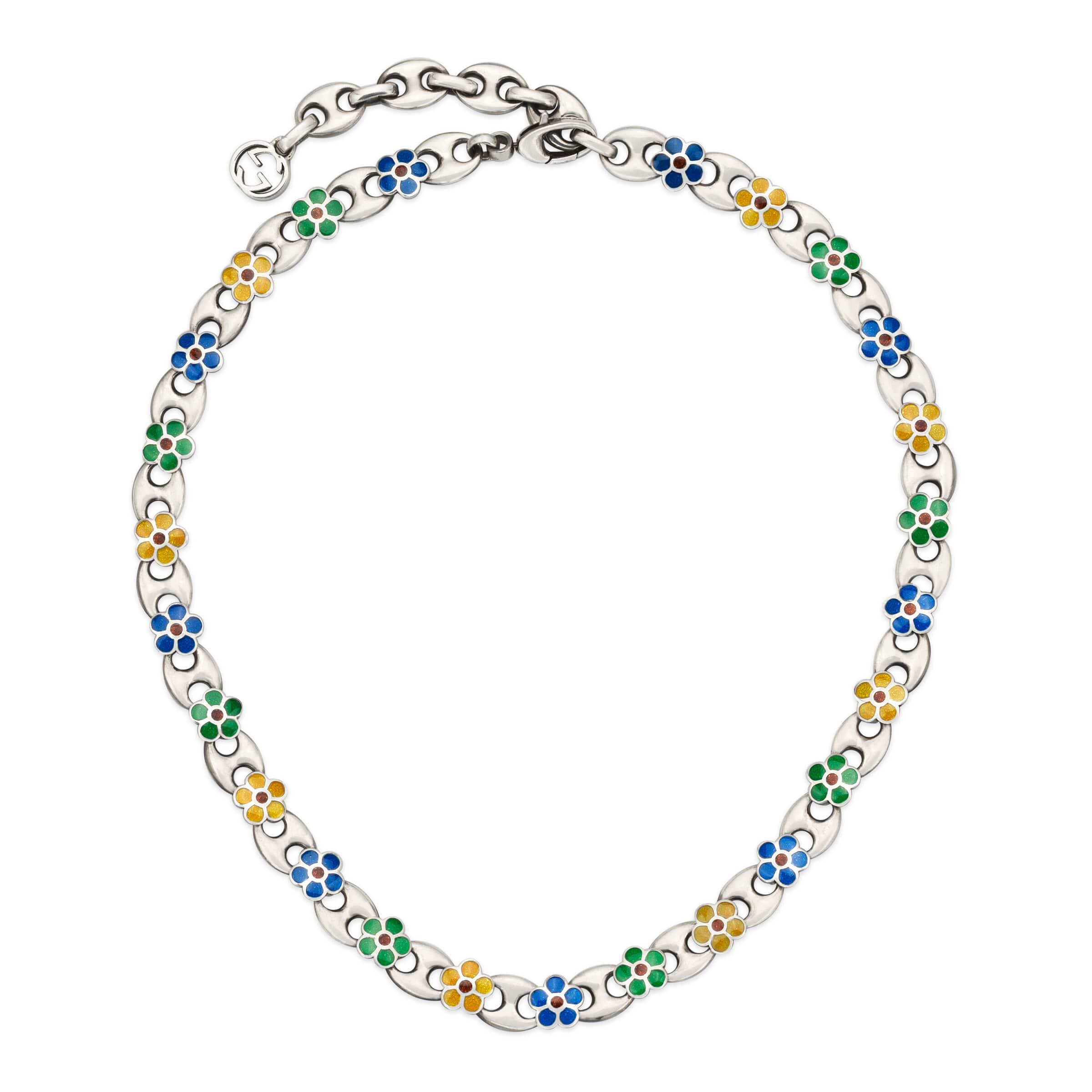 GUCCI] Gucci Interlocking G Flower Silver 925 Ladies Necklace A+rank –  KYOTO NISHIKINO