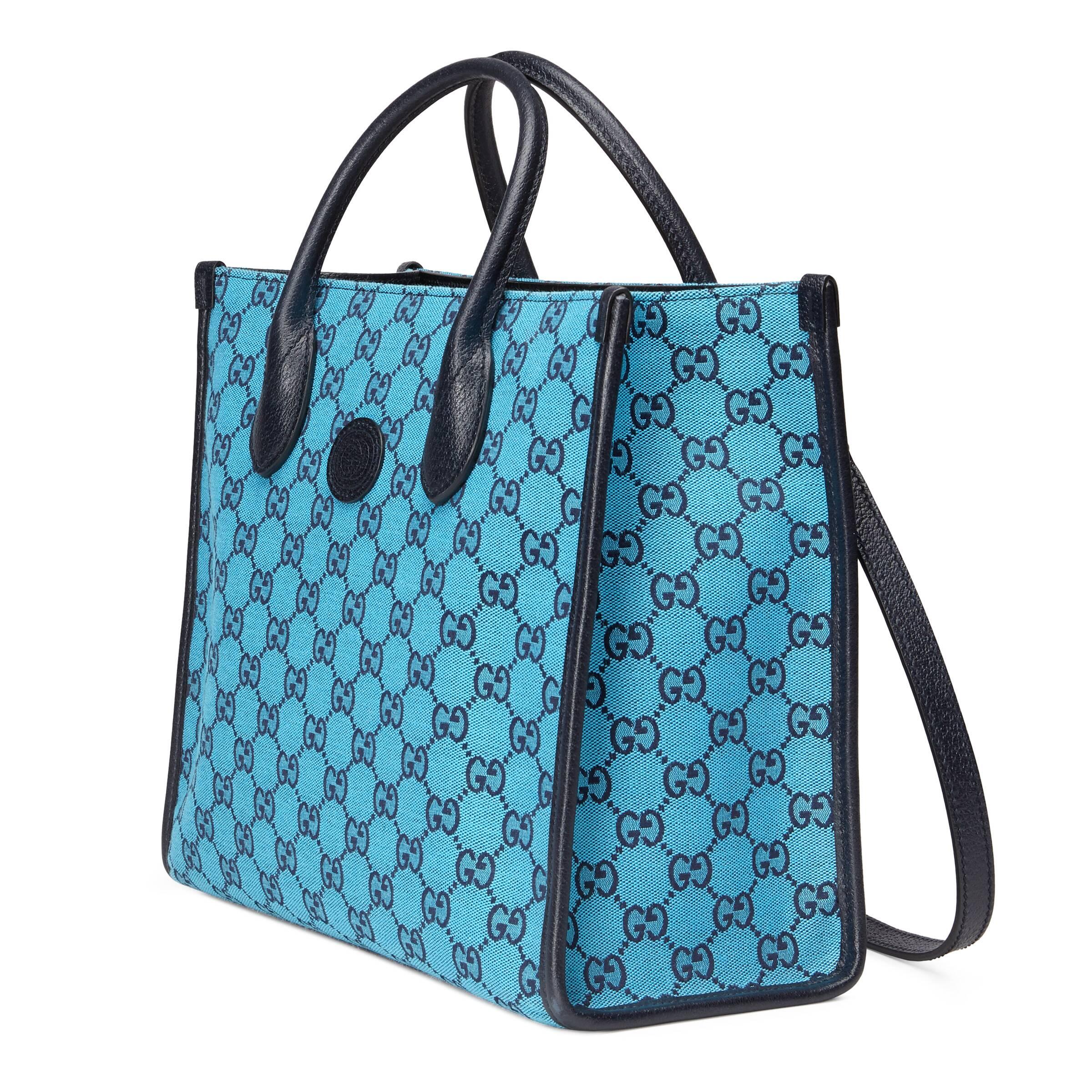 Gucci Ophidia GG Small Handbag, Blue, GG Canvas
