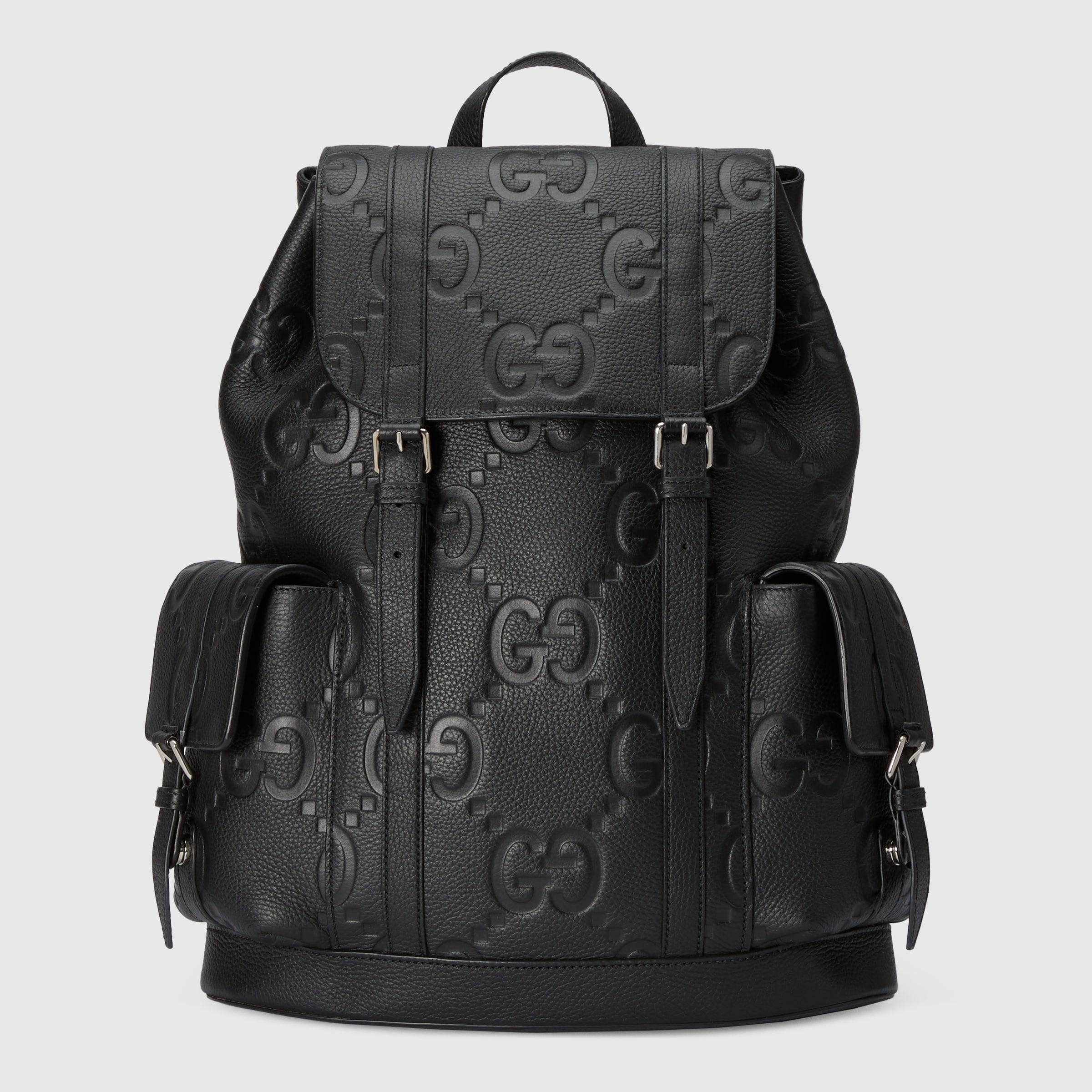 Gucci Jumbo GG Backpack in Black for Men | Lyst
