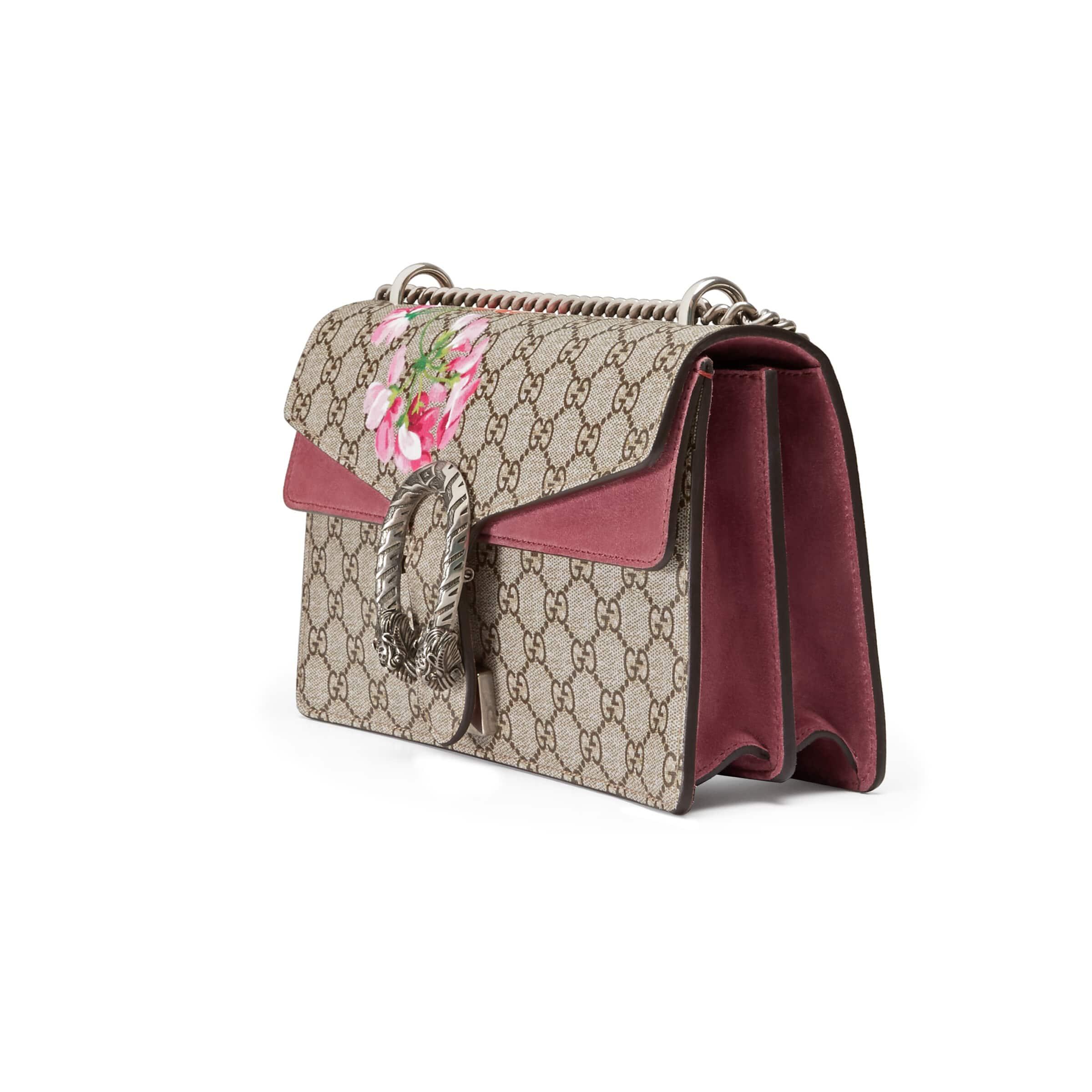 Gucci Canvas 2016 Re-edition Dionysus GG Blooms Bag in Beige 
