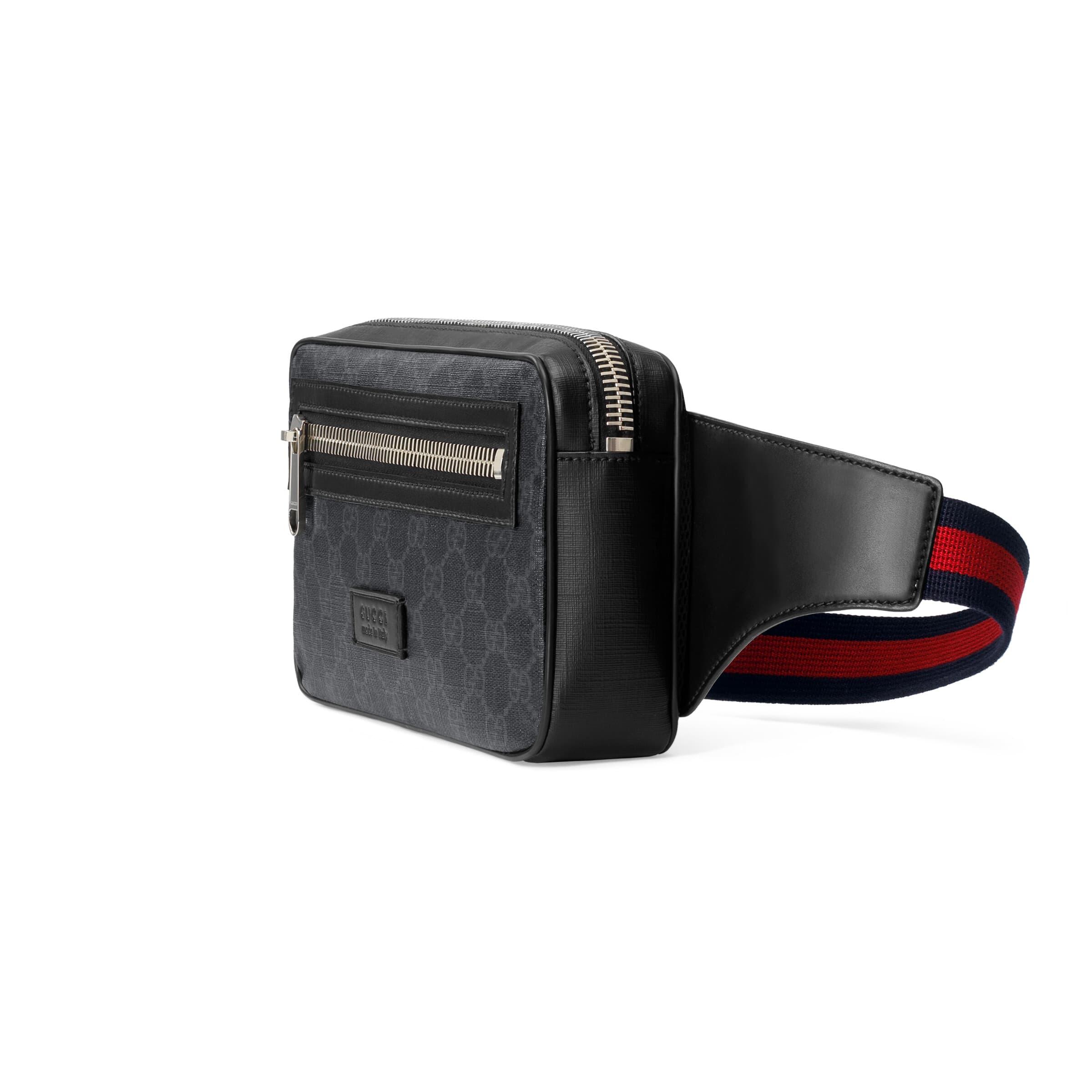 Gucci Ophidia Belt Bag Grey/Black in GG Supreme Canvas with Palladium-tone  - US