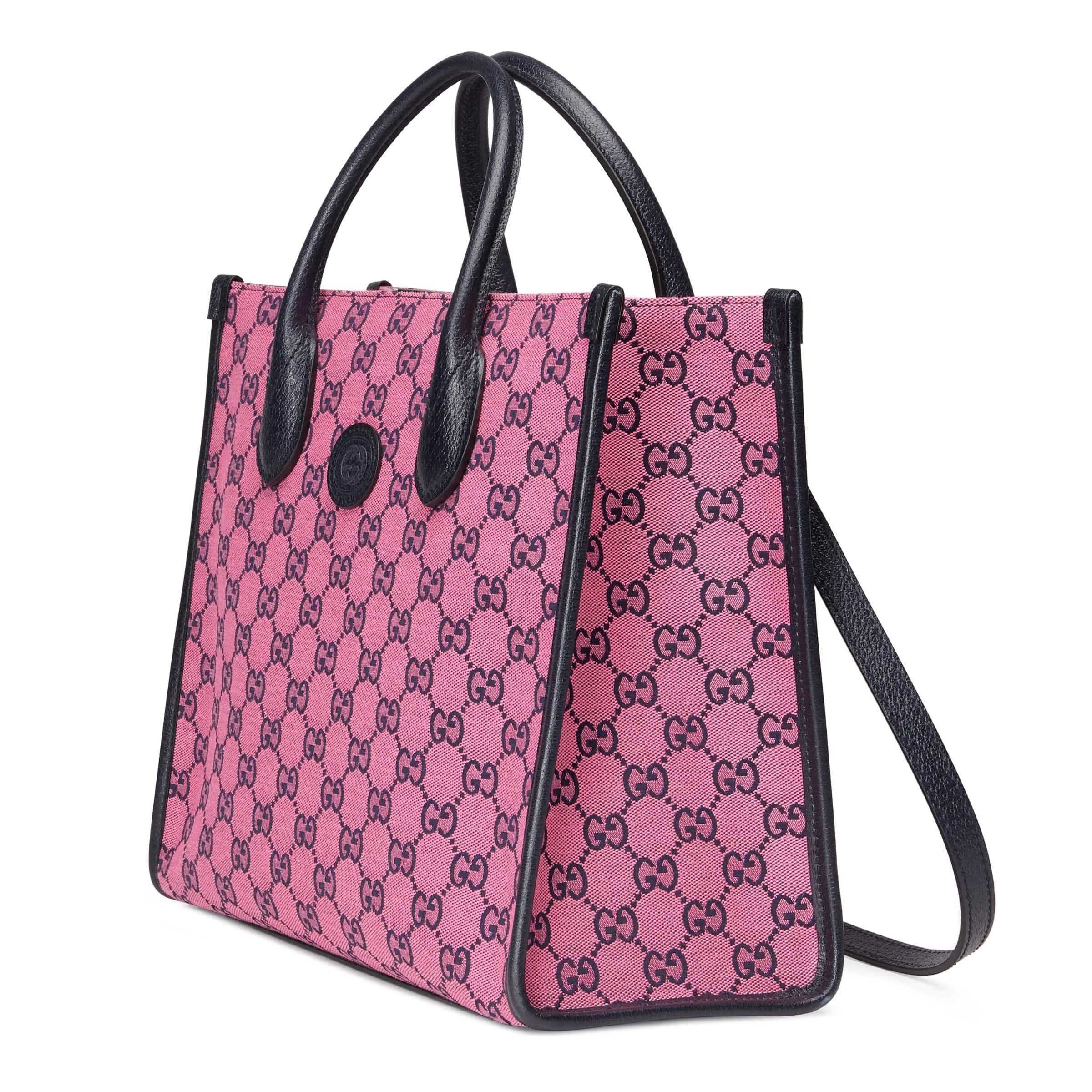 Gucci GG Multicolour Small Tote Bag in Pink | Lyst