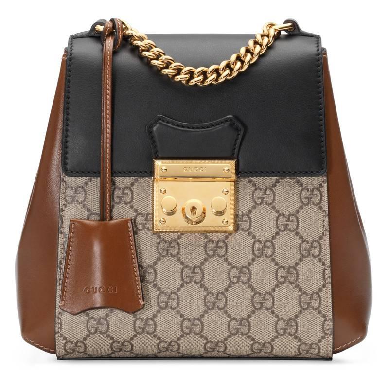 Zaino Padlock in pelle e GG SupremeGucci in Tela | Lyst