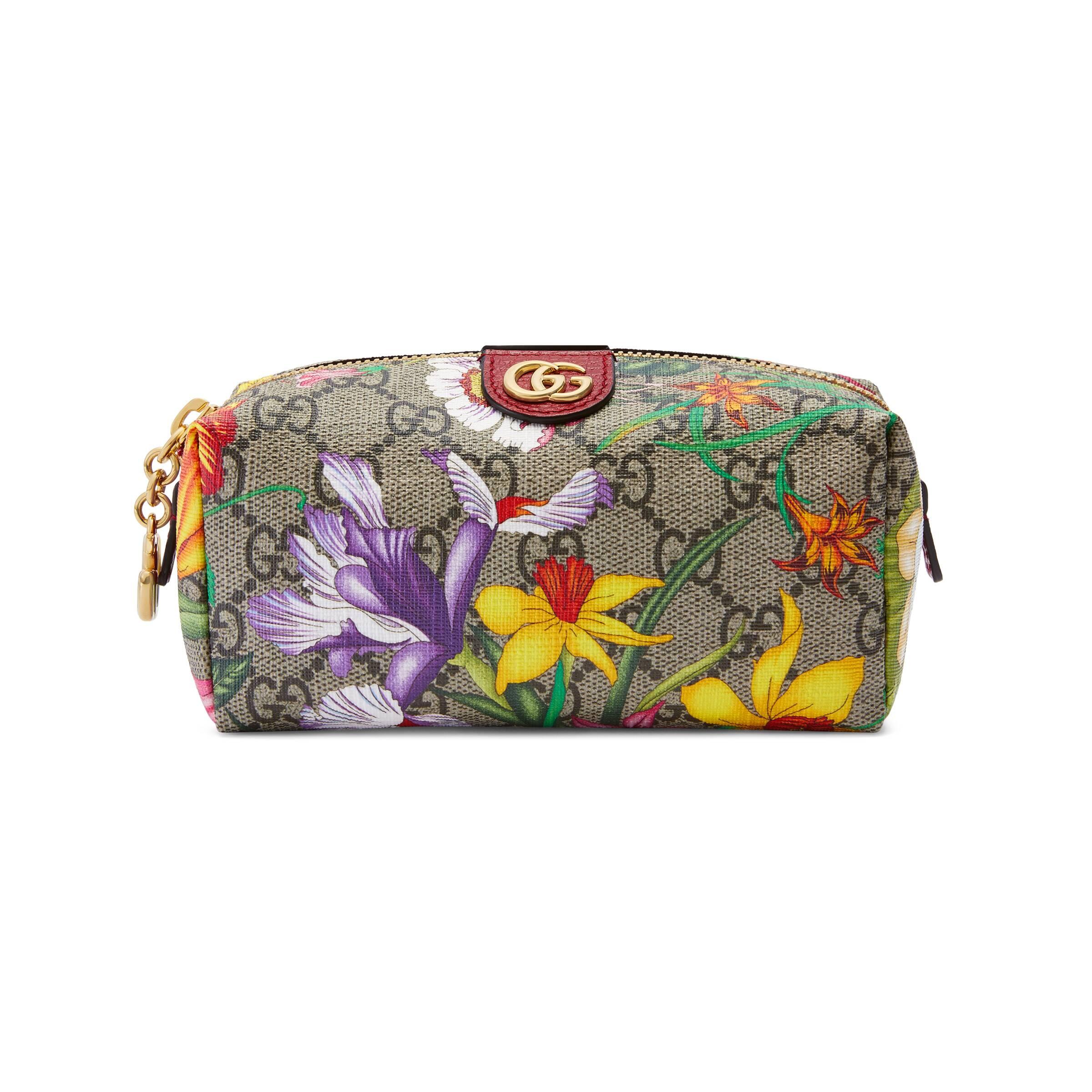 Gucci Canvas Ophidia GG Flora Cosmetic Case in Beige (Natural) Lyst