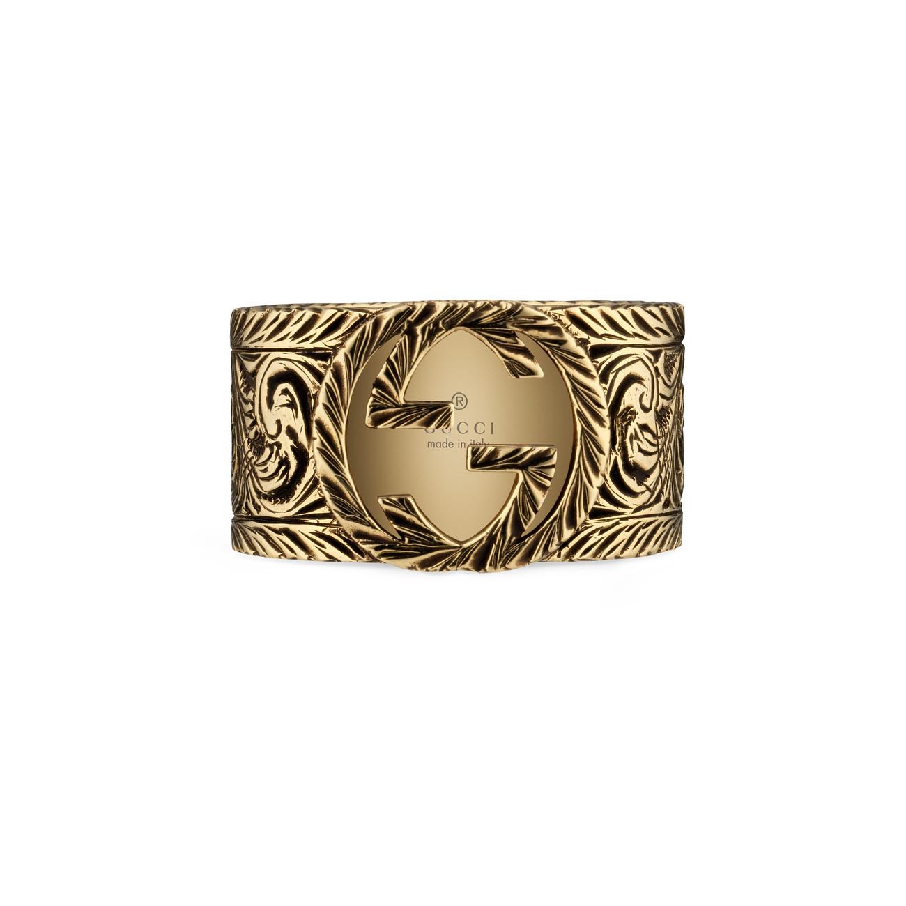 gucci men's ring gold