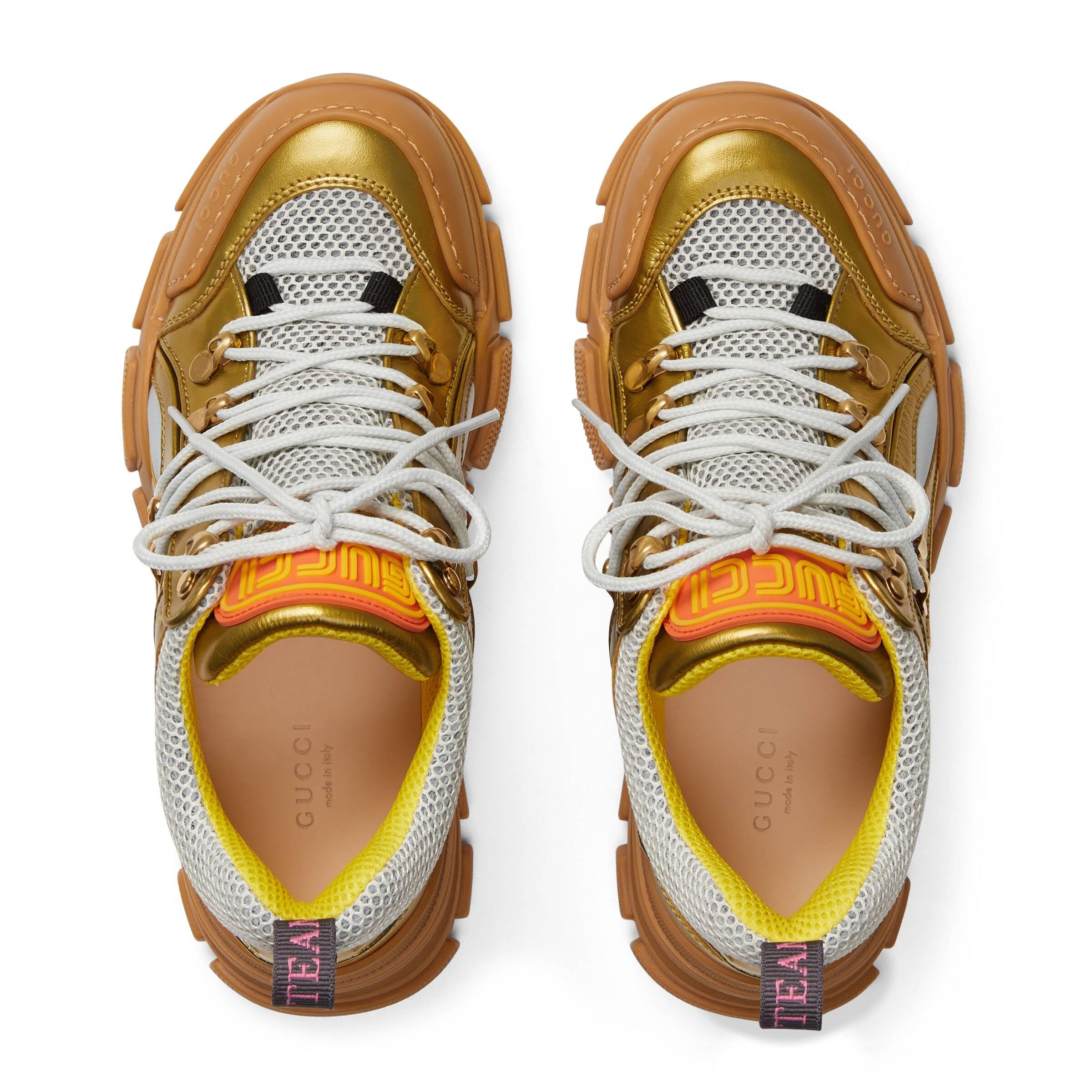 gucci flashtrek gold