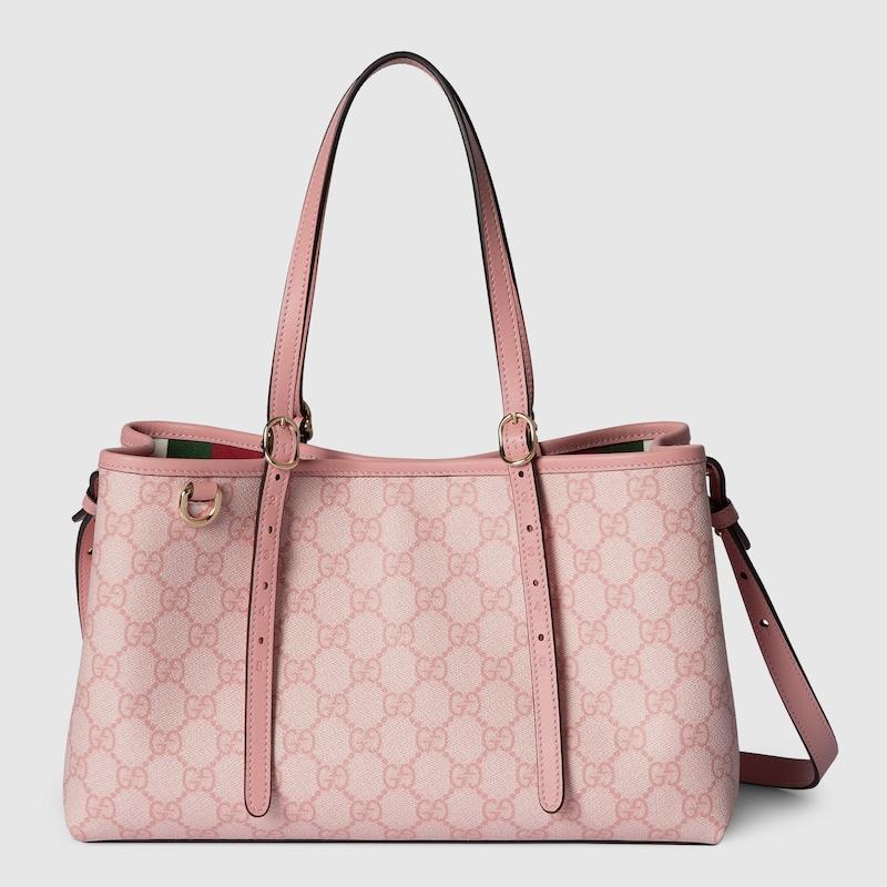Gucci Gg Emblem Medium Tote Bag, Gg Canvas in Pink Lyst UK