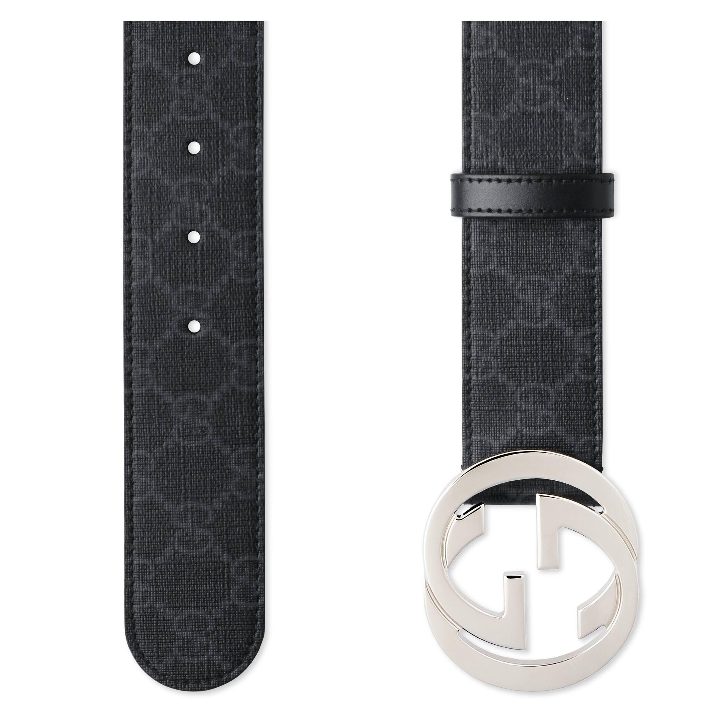 GG Supreme Belt With G Buckle Gucci en coloris Noir | Lyst