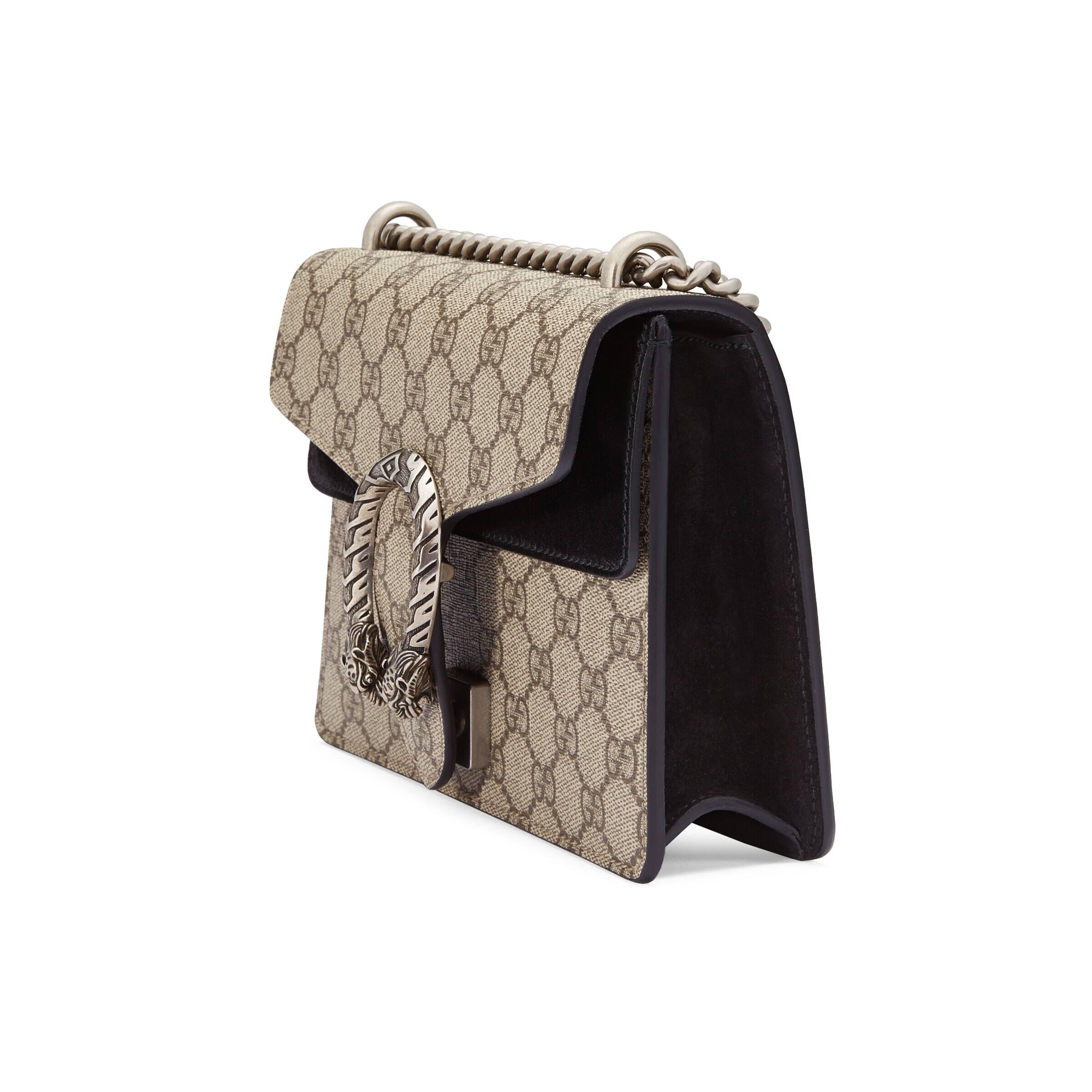 Gucci Dionysus GG Supreme Mini Bag in Metallic | Lyst