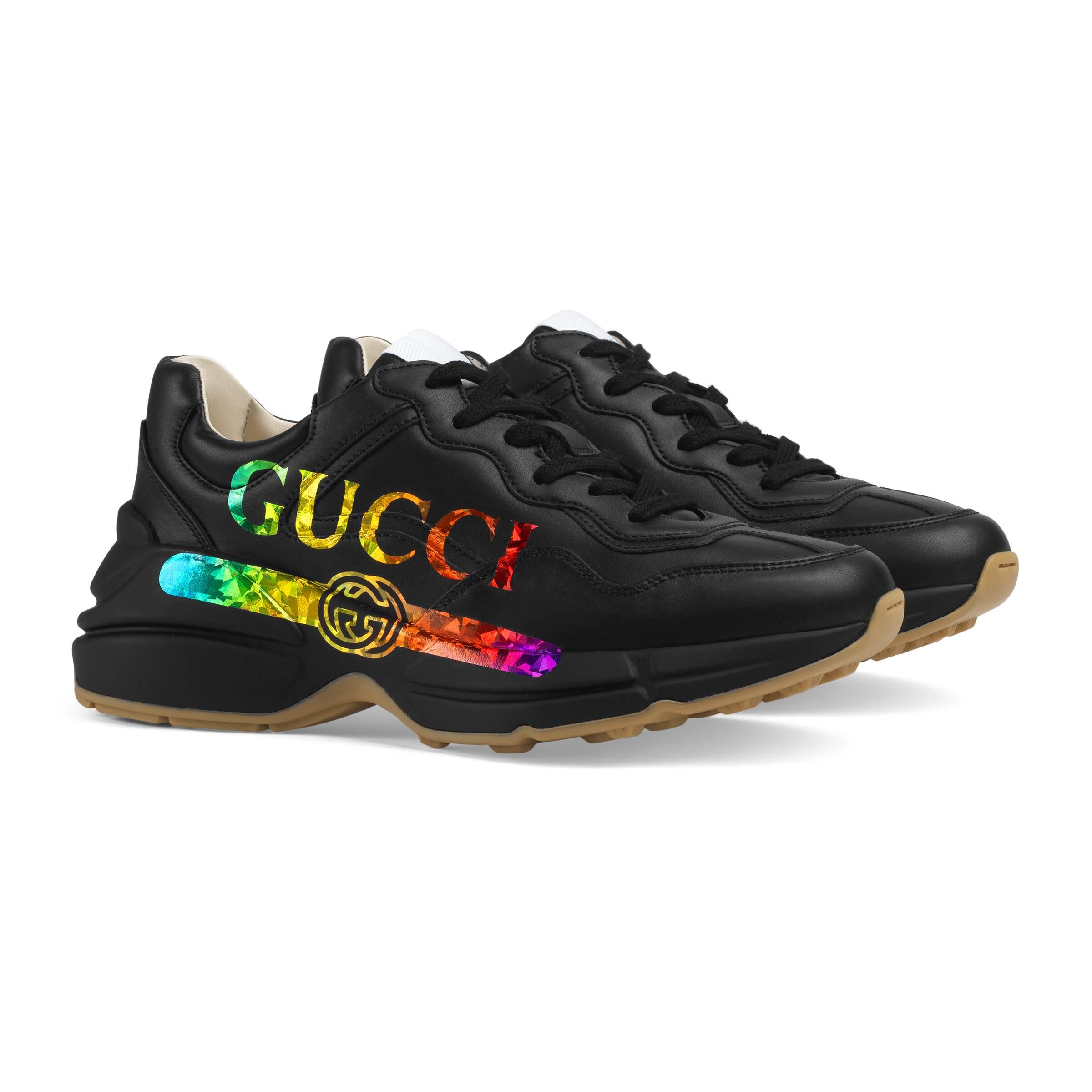 black gucci runners