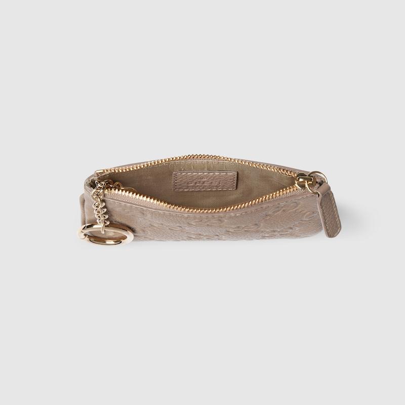 Gucci レディース ナチュラル 〔Ggエンブレム〕ジップ キー