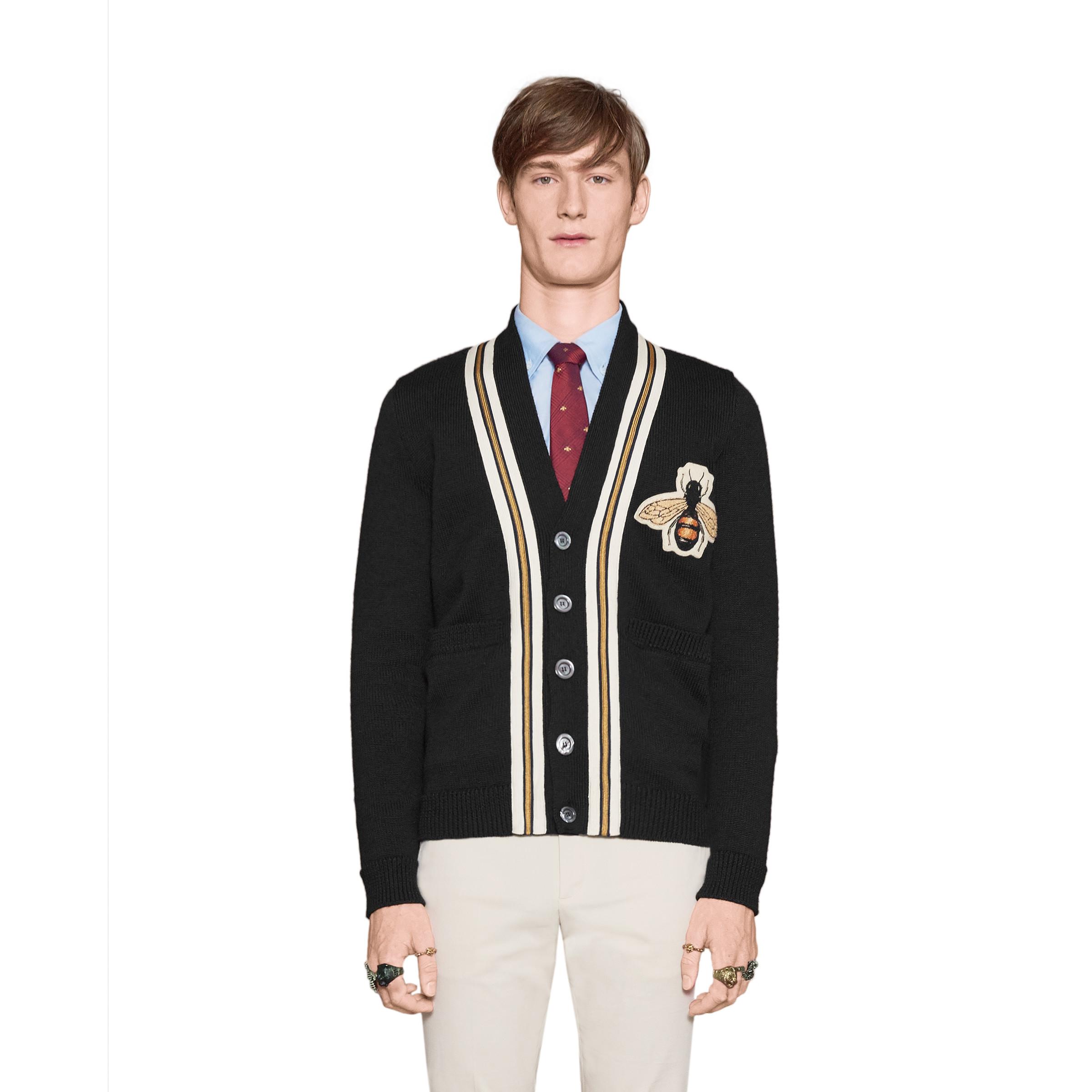 gucci bee cardigan