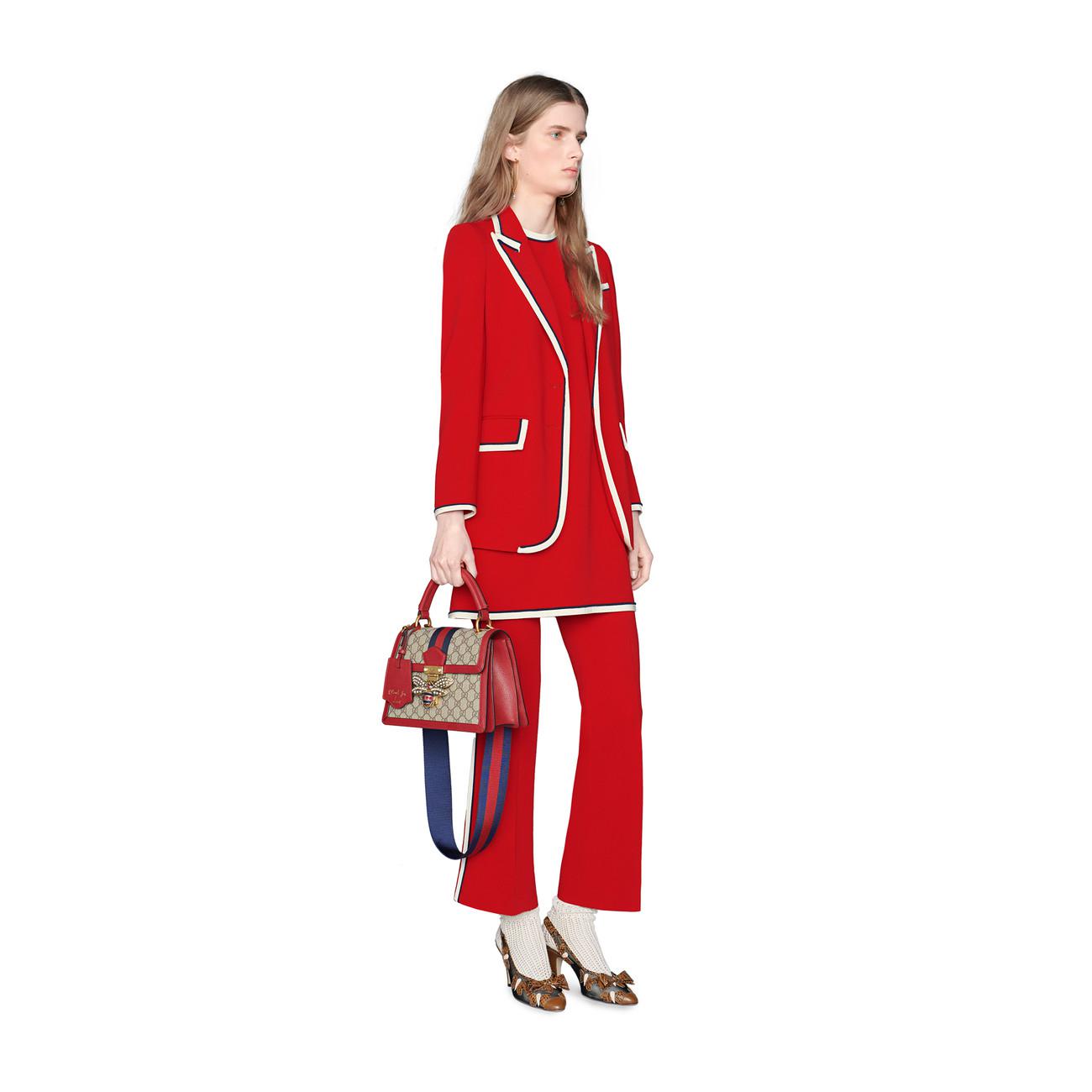 Gucci Queen Margaret Small GG Shoulder Bag in Red | Lyst