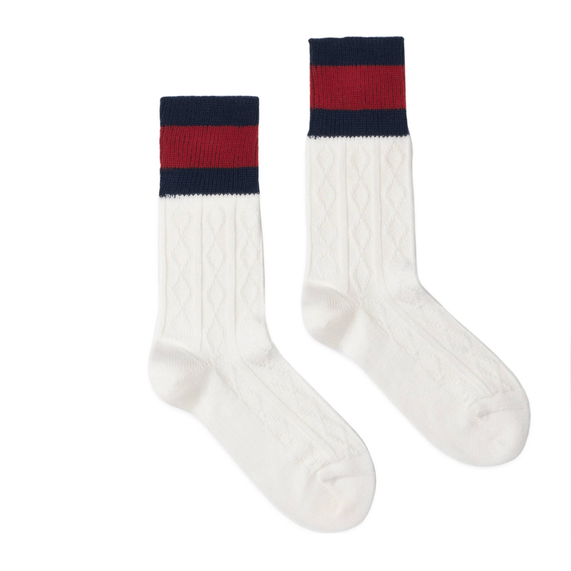 gucci web socks