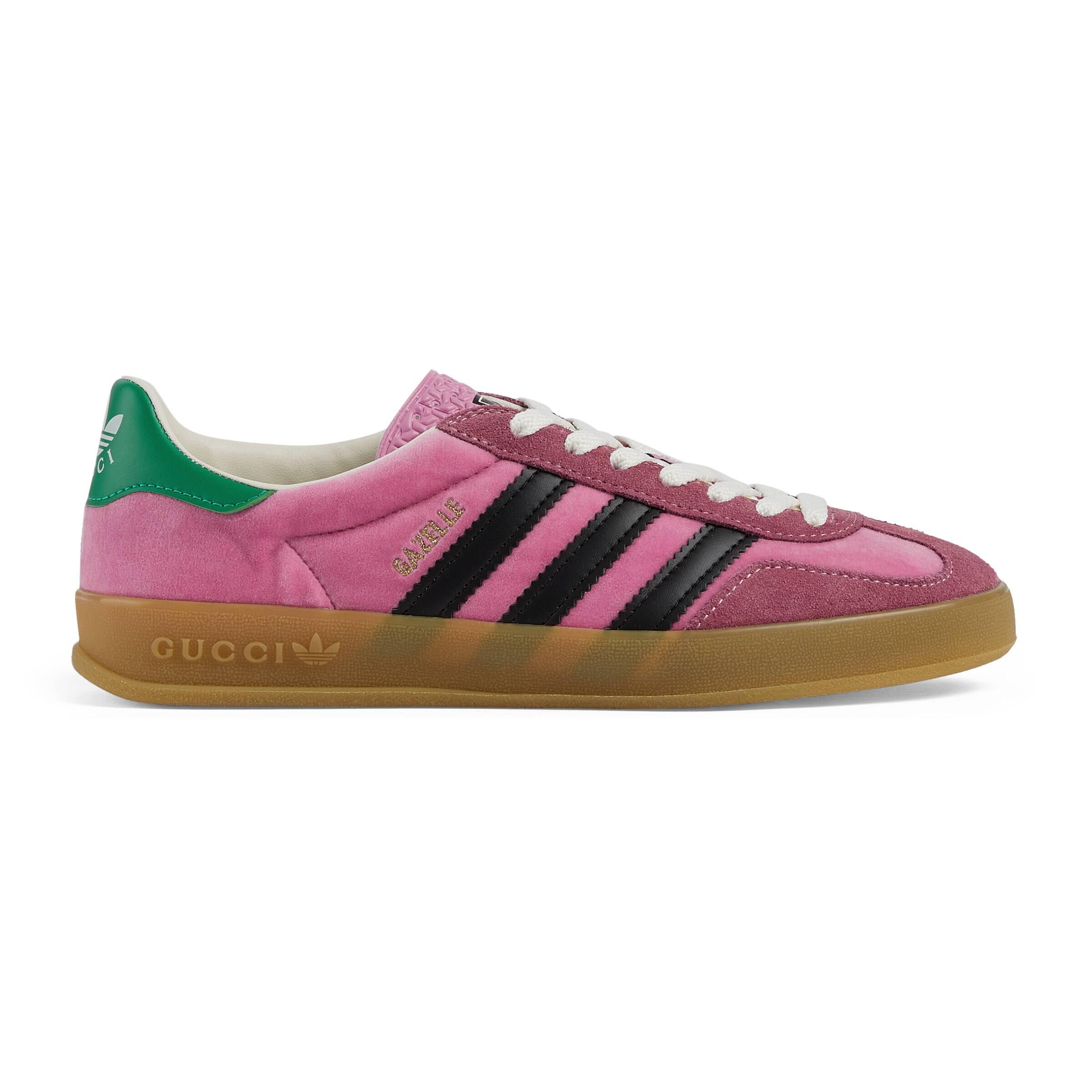Gucci Velvet Adidas X Women's Gazelle Sneaker in Pink | Lyst