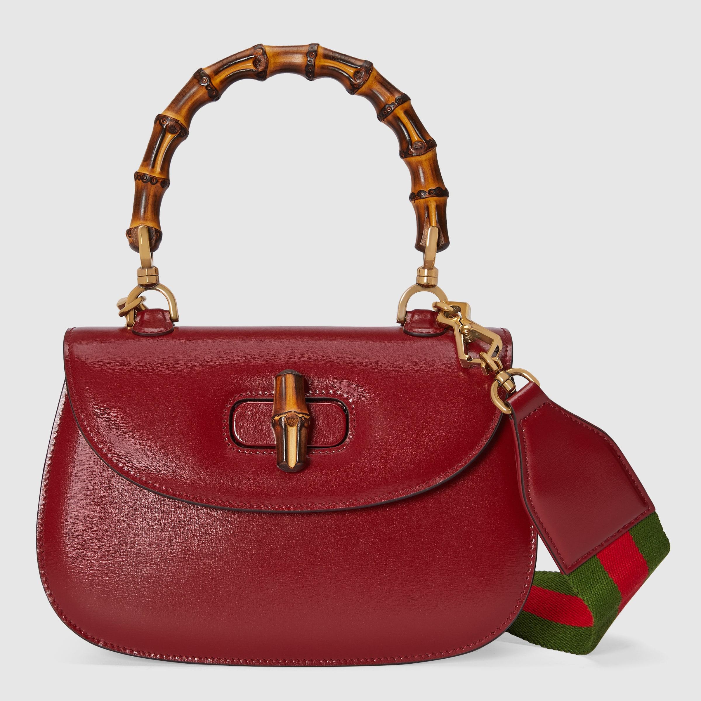 Gucci Bamboo 1947 Bag in Red | Lyst