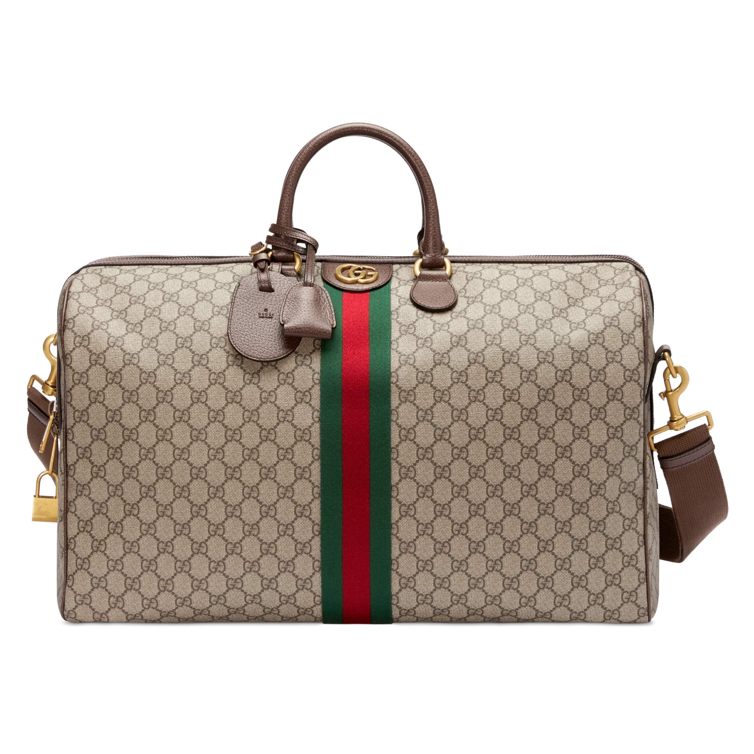Gucci Savoy Large Duffle Bag in Brown for Men | Lyst