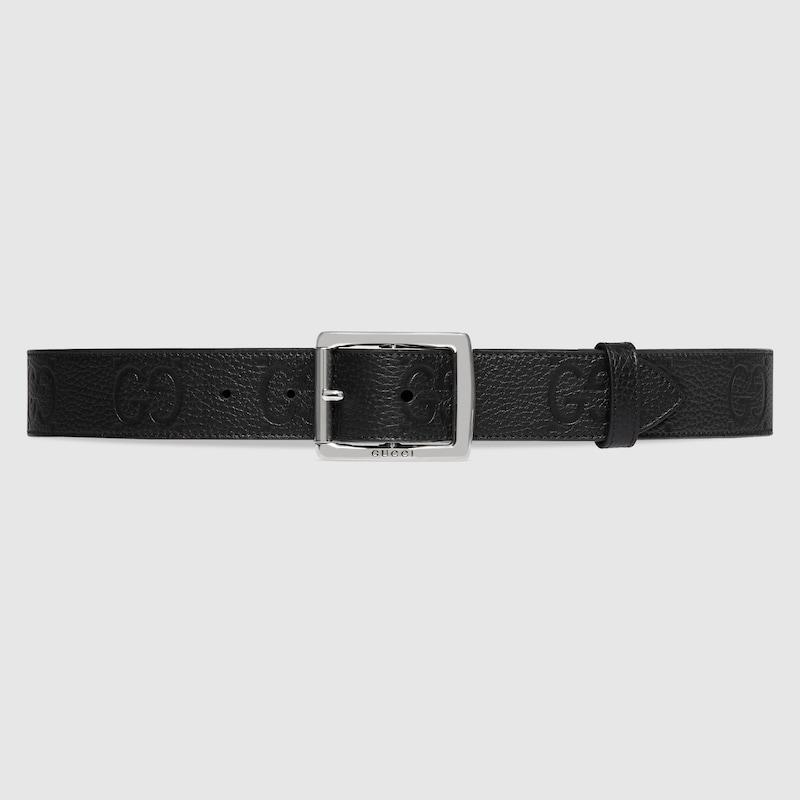 Ferragamo メンズ ブラック ロゴ ベルト ベルト