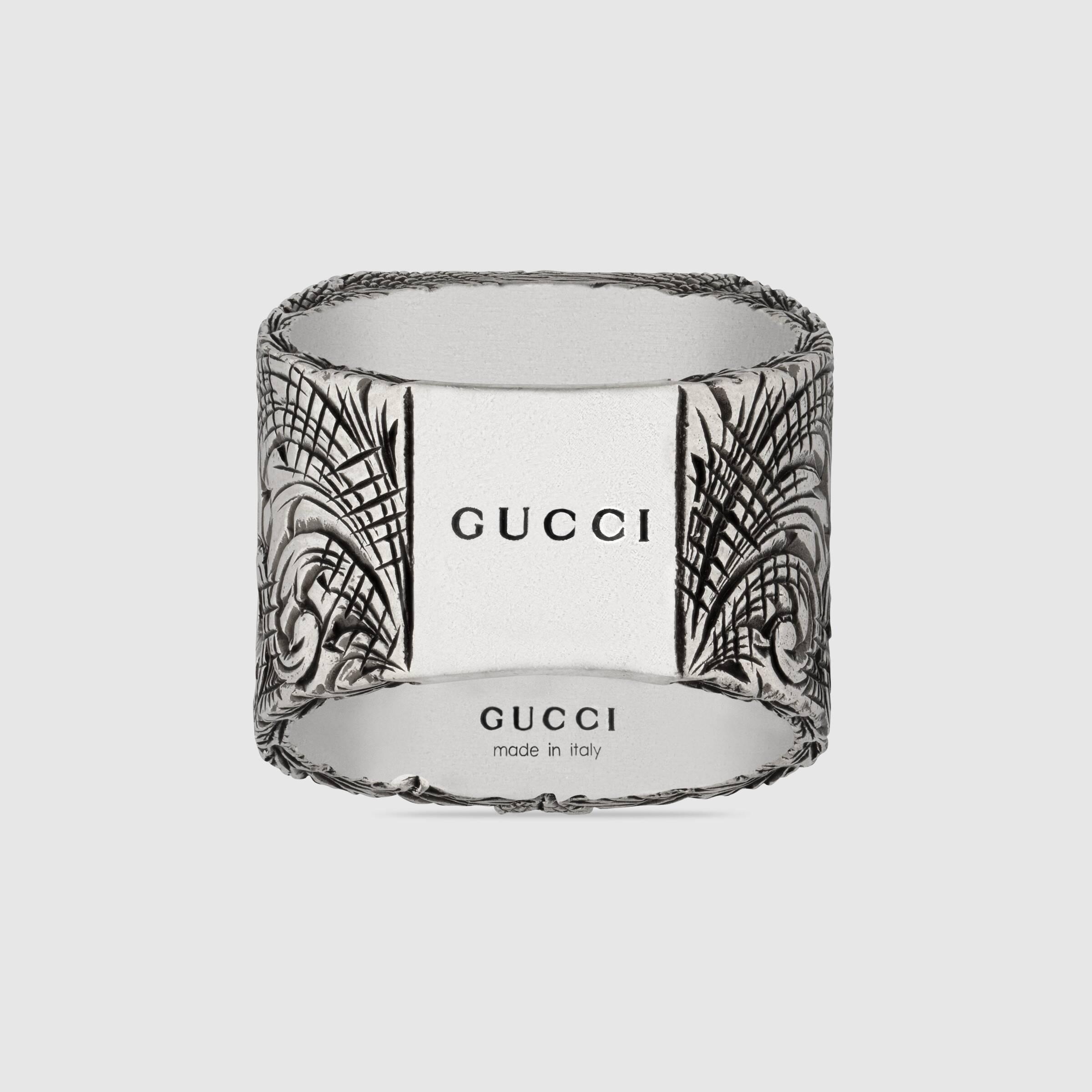 gucci グッチ アルファベット イニシャル リング s ロゴ mサイズ-