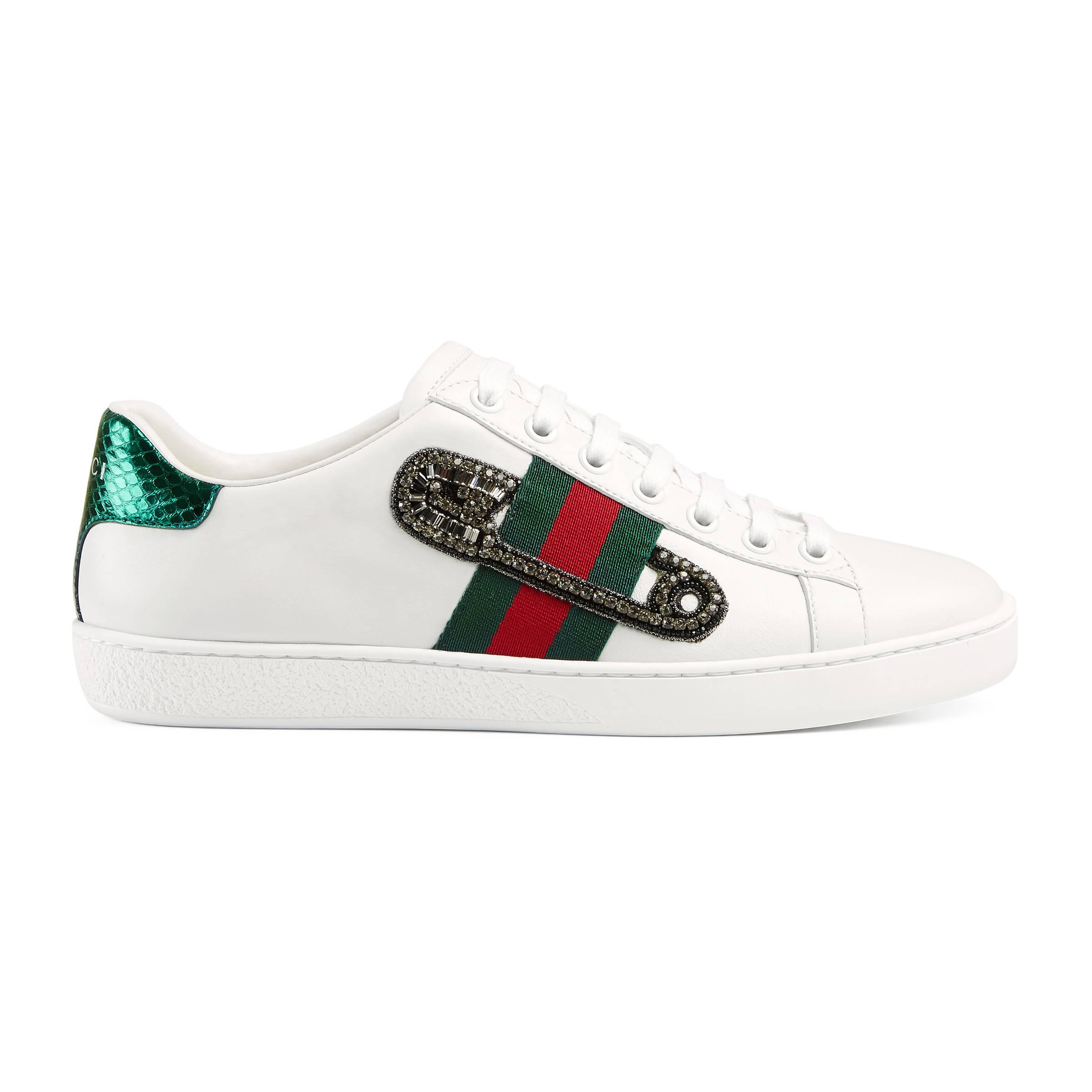 gucci ace embroidered trainers online