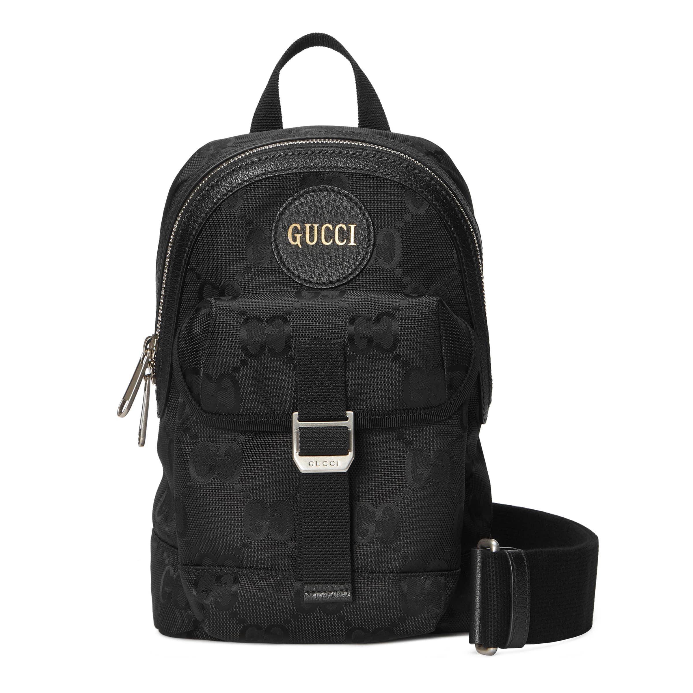 black sling backpack