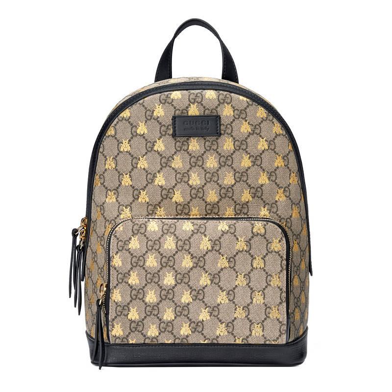 Lyst - Gucci Gg Supreme Bees Backpack
