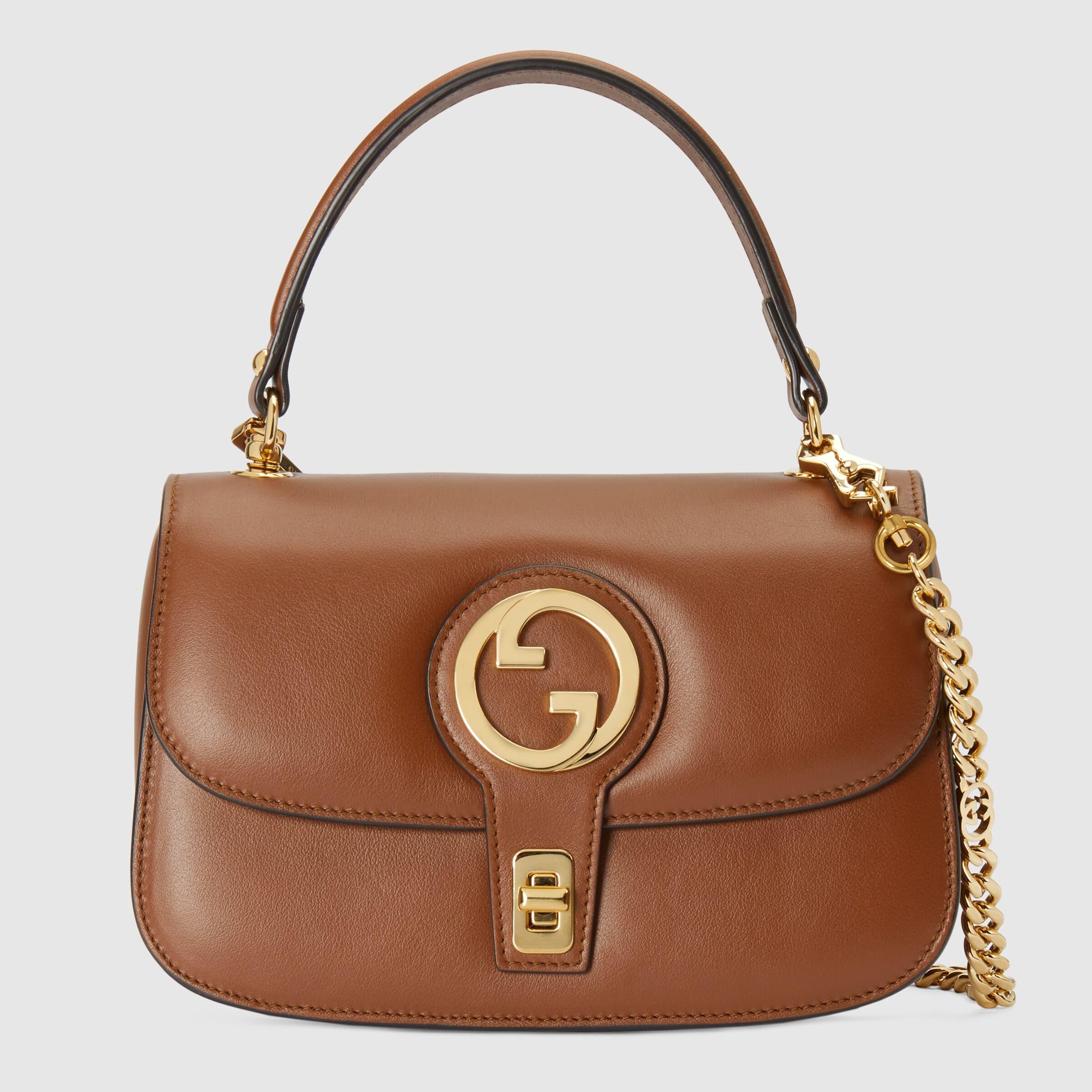 Gucci Blondie Small Top Handle Bag in Brown | Lyst