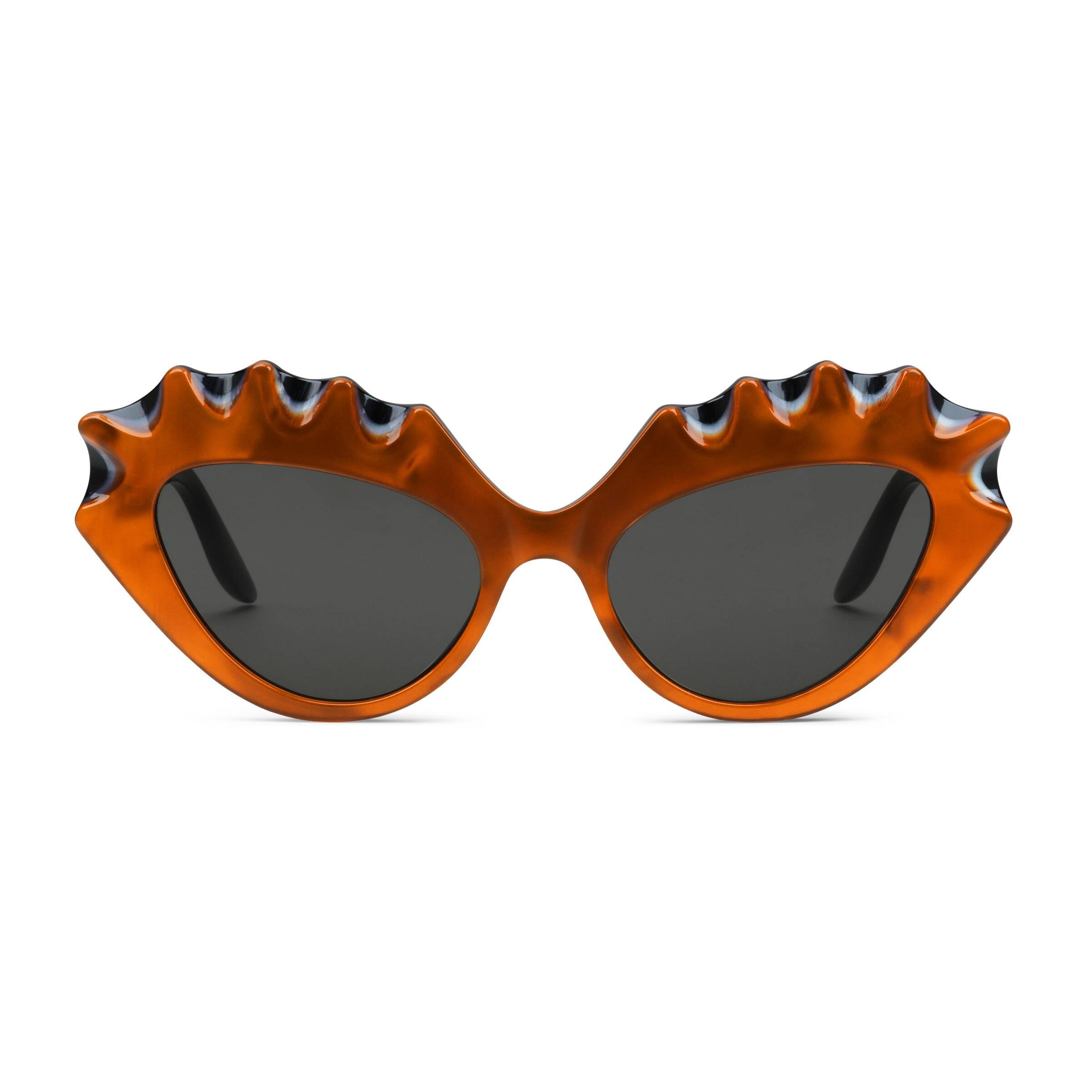 Gucci Velvet Cateye Sunglasses in Brown Lyst