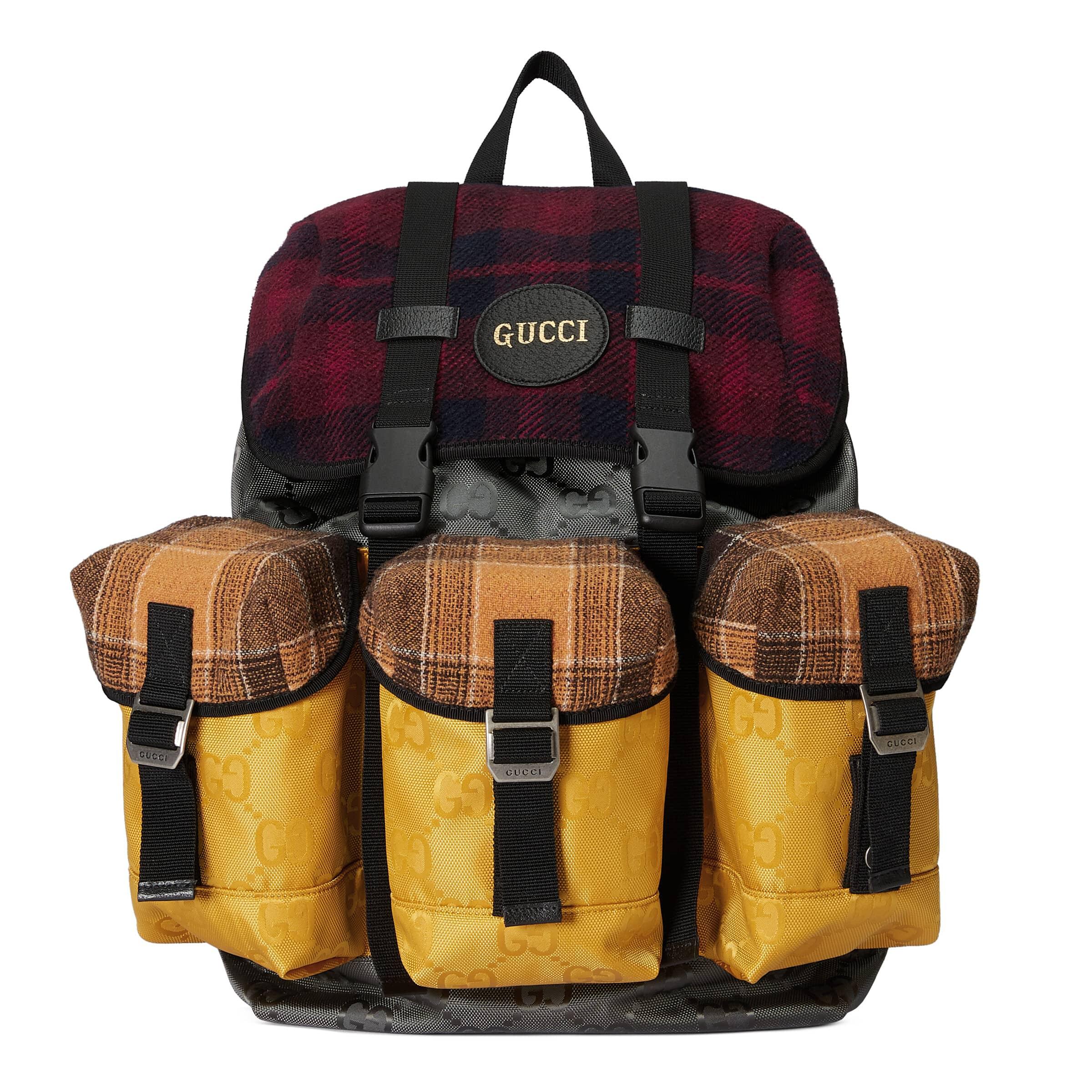 gucci backpack with yellow straps