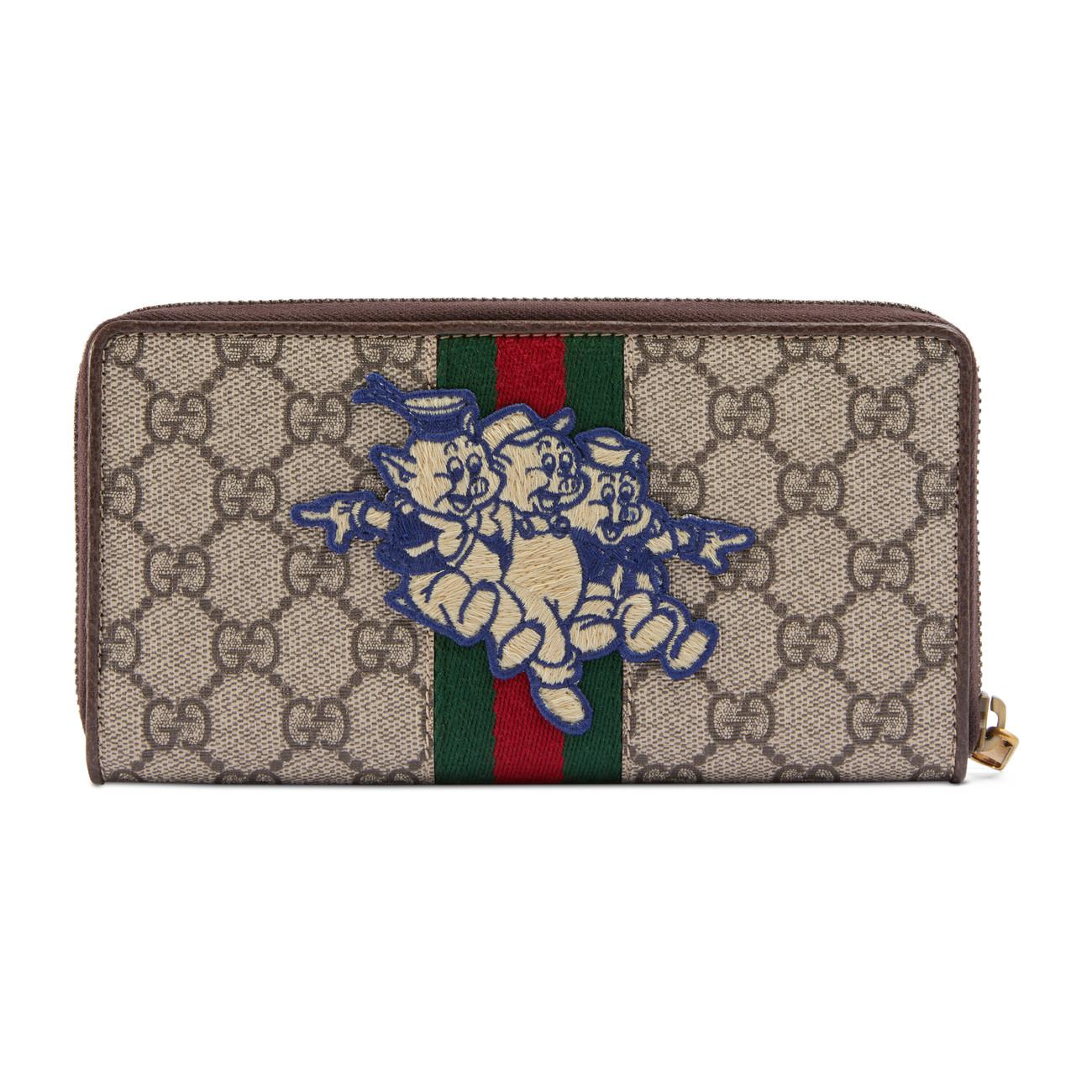 gucci wallet with three little pigs