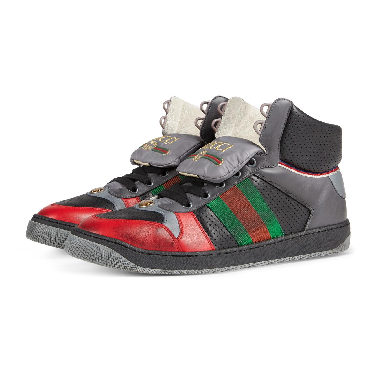 gucci screener leather sneaker