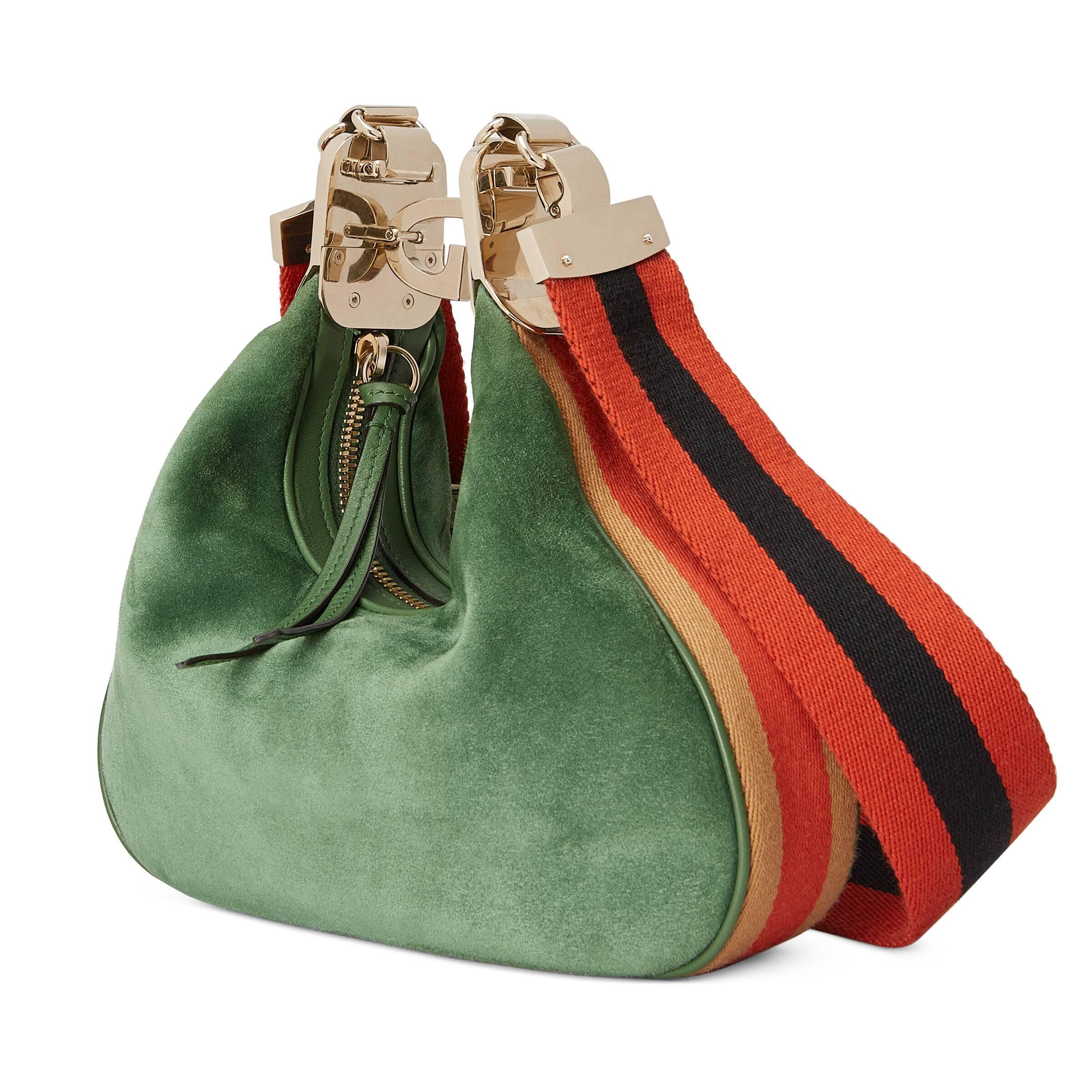 Gucci Attache Small Shoulder Bag in Green | Lyst