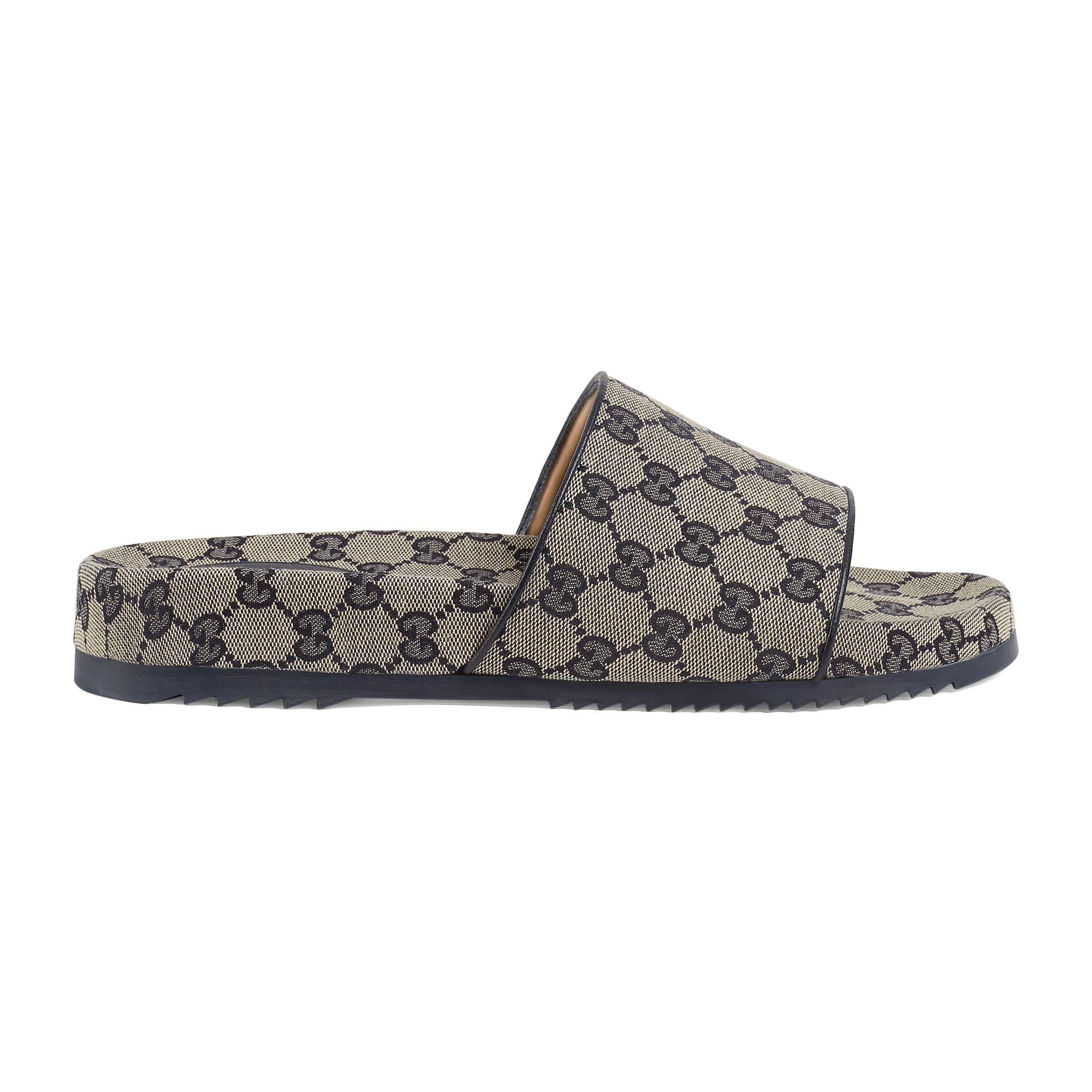 GG EXCLUSIVE SLIDE SANDAL SKY FABRIC