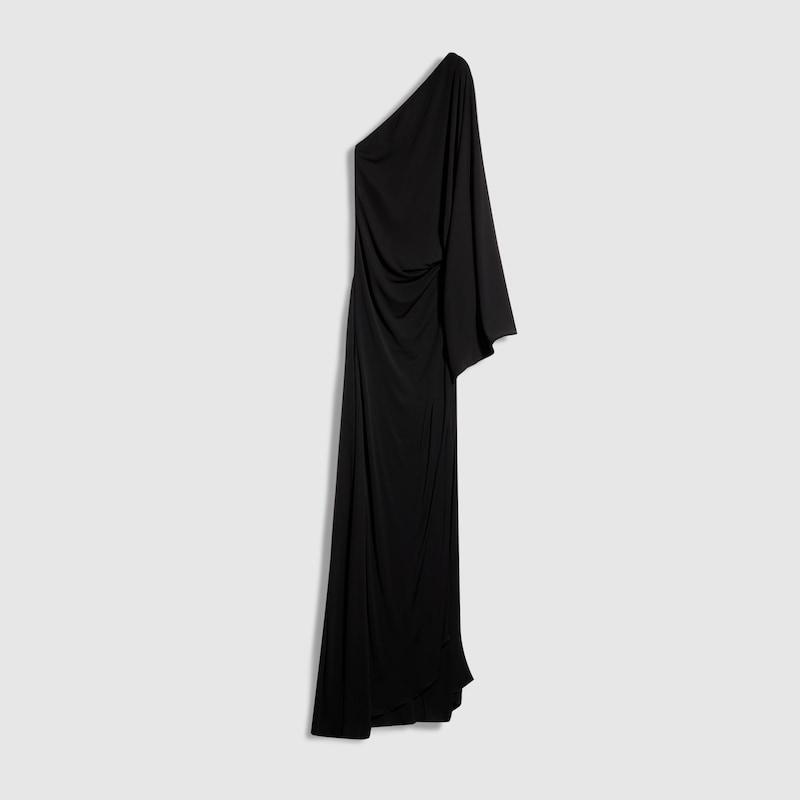 chinese dress ladies Gucci Silk Maxi Dress in Fuchsia – Runway Catalog