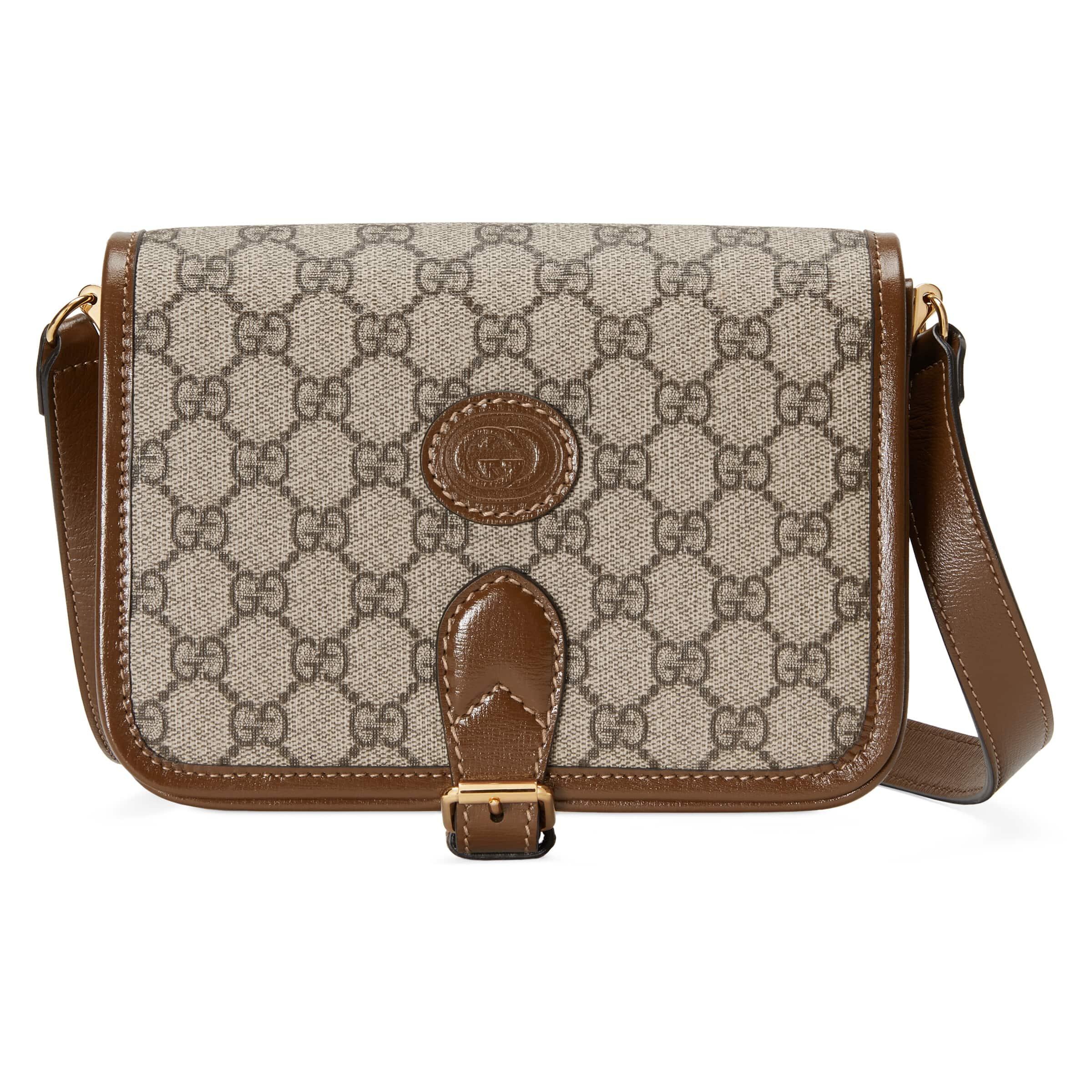 Gucci Mini Shoulder Bag With Interlocking G in Natural for Men Lyst